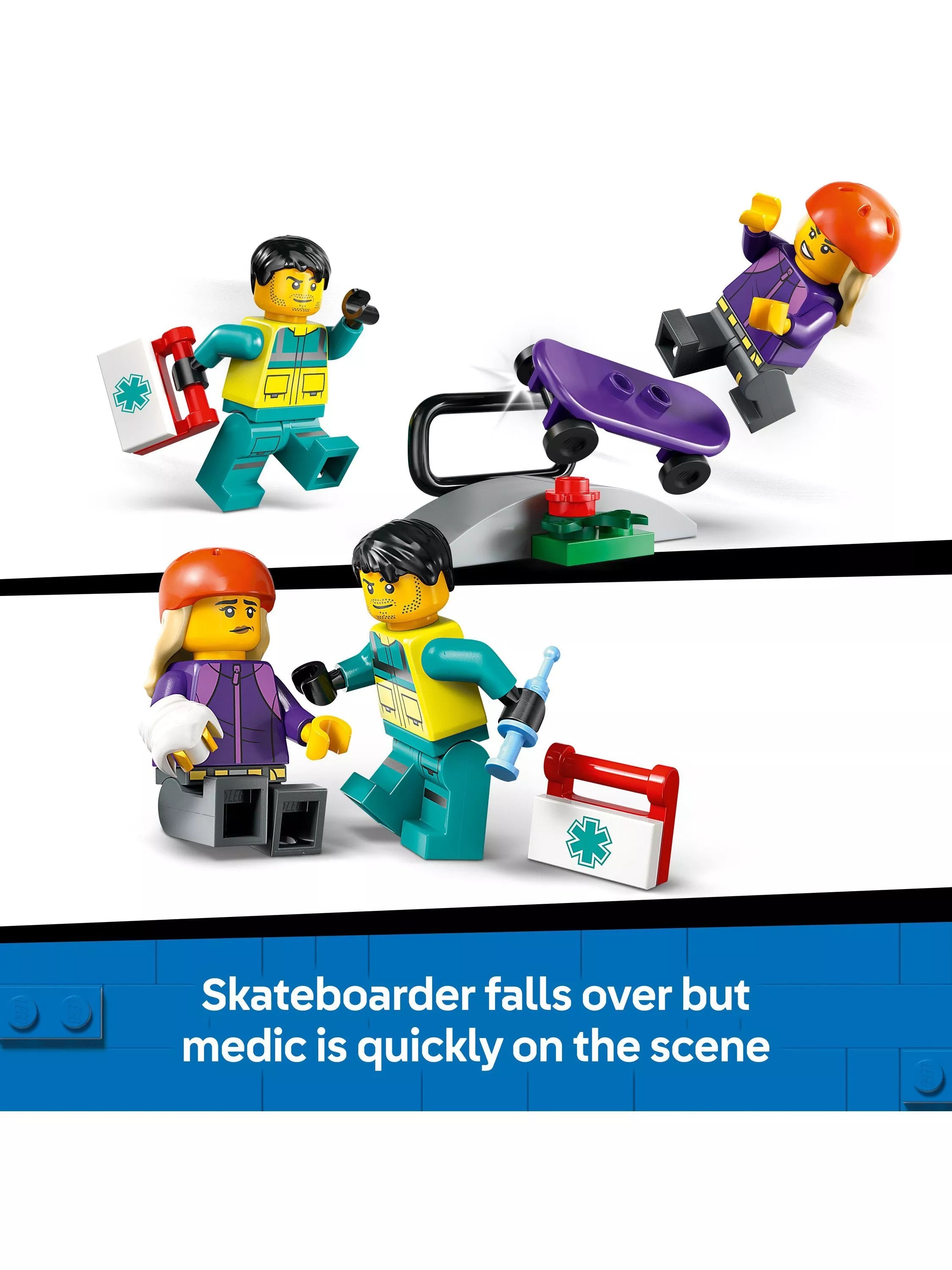 LEGO City emergency ambulance building set 184 pieces (British brand)