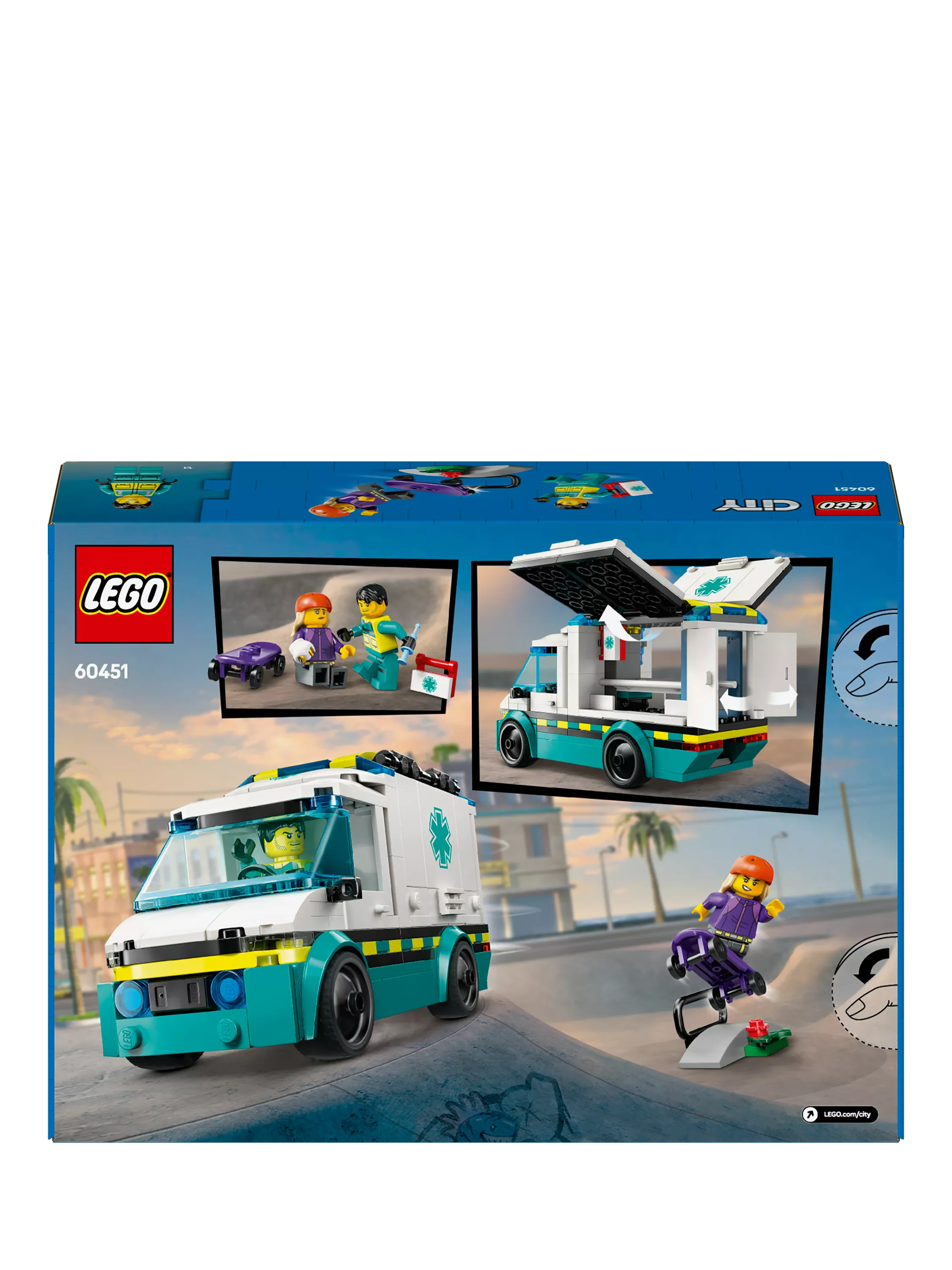 LEGO City emergency ambulance building set 184 pieces (British brand)