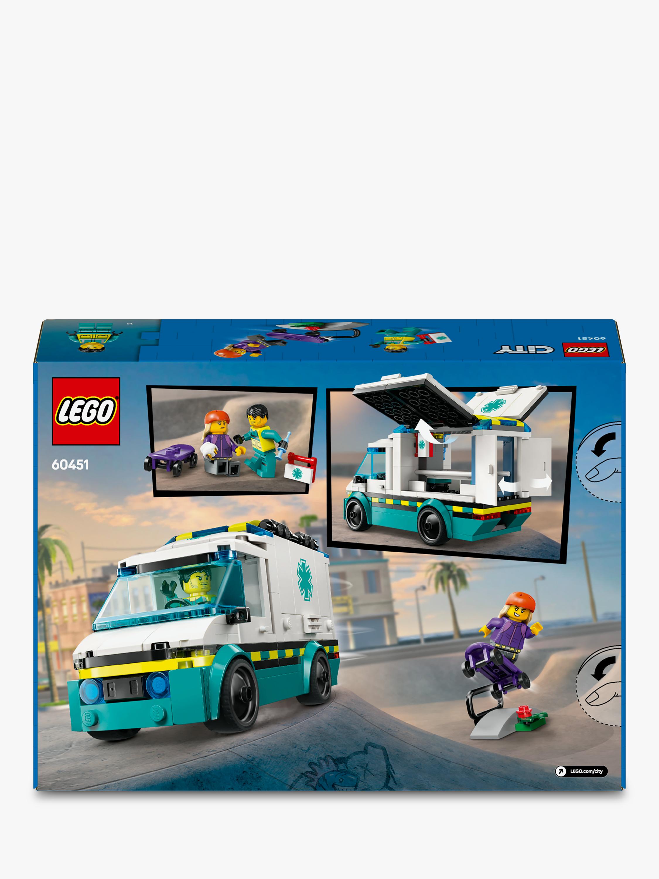 LEGO City emergency ambulance building set 184 pieces (British brand)