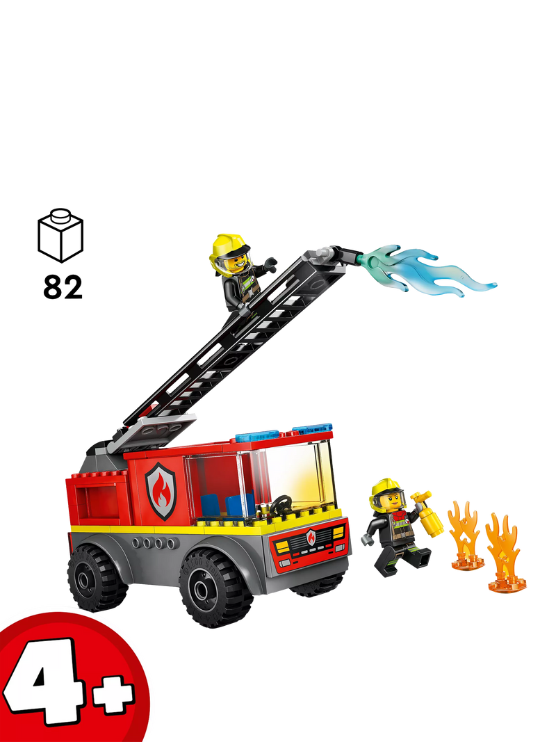 LEGO City Fire Engine with Ladder firefighter toy, UK version
