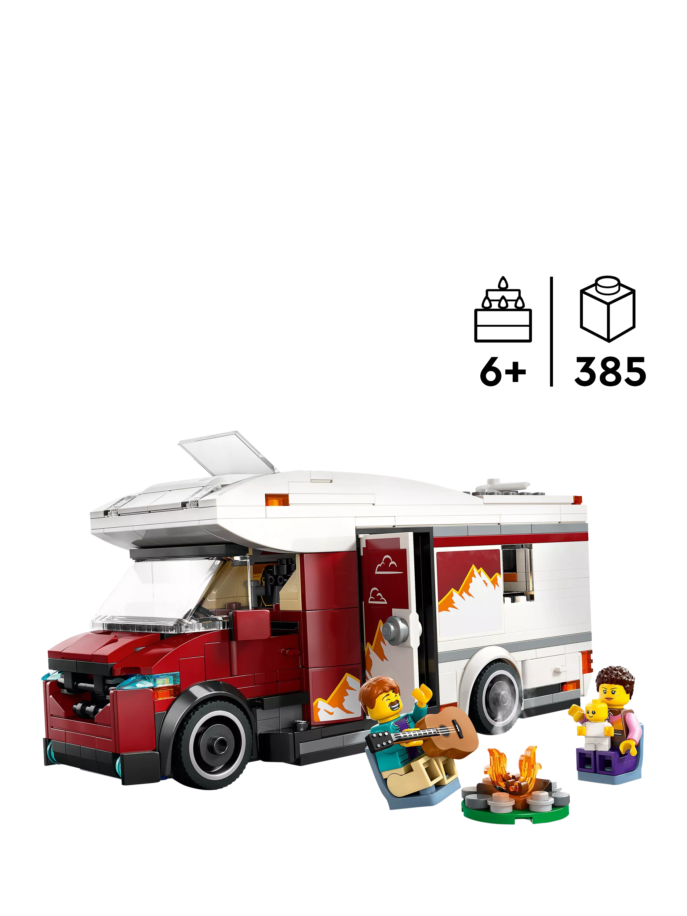 LEGO City Holiday Camper Van construction set 385 pieces, UK version