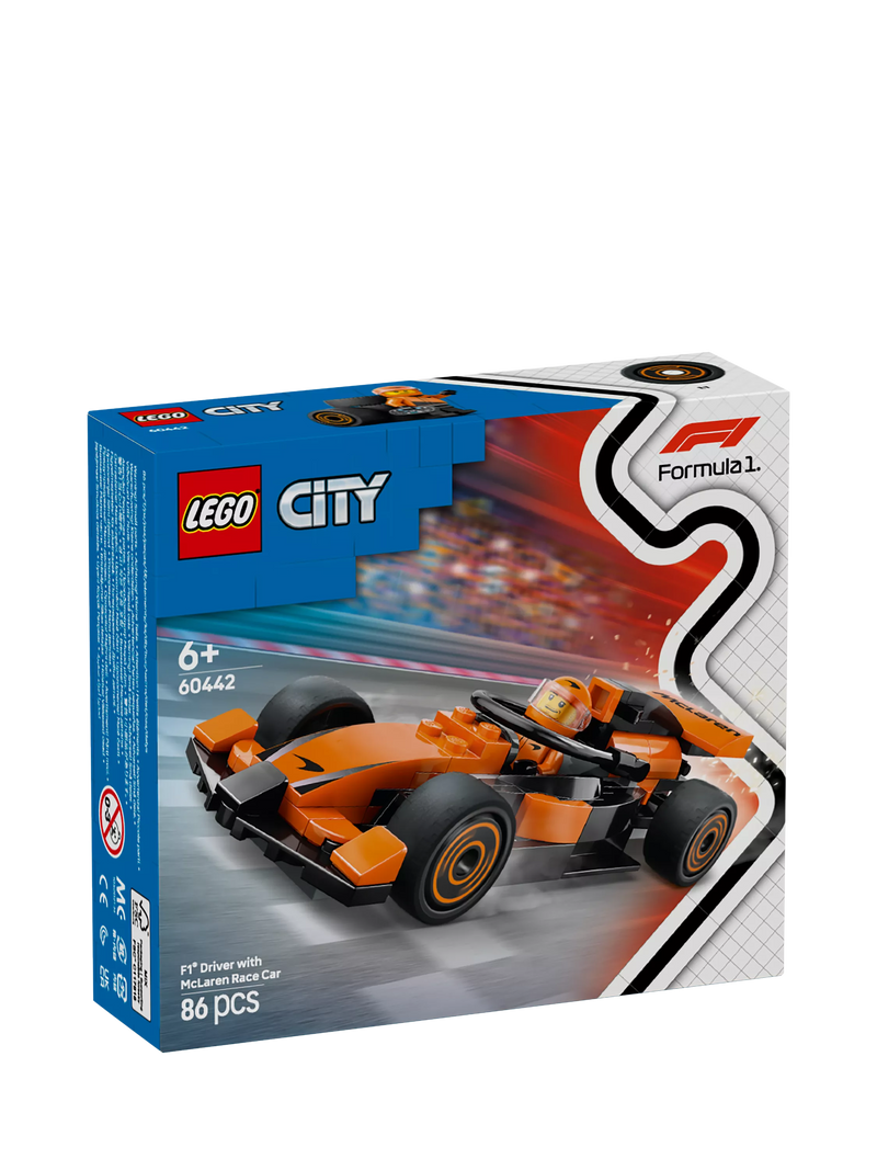 LEGO F1 Driver with McLaren Race Car toy playset, UK version