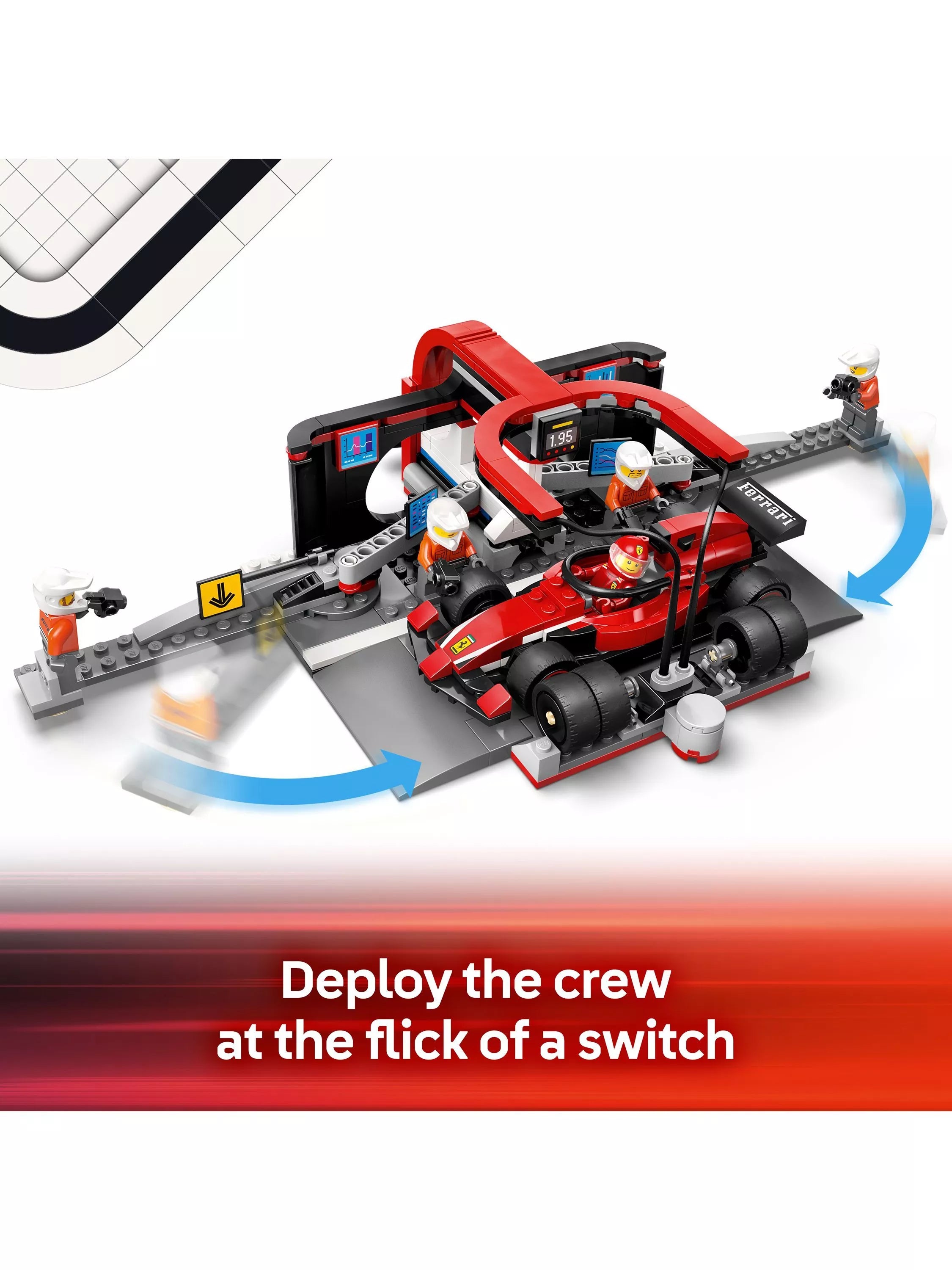 LEGO City F1 Pit Stop with Ferrari car set, imported from the UK