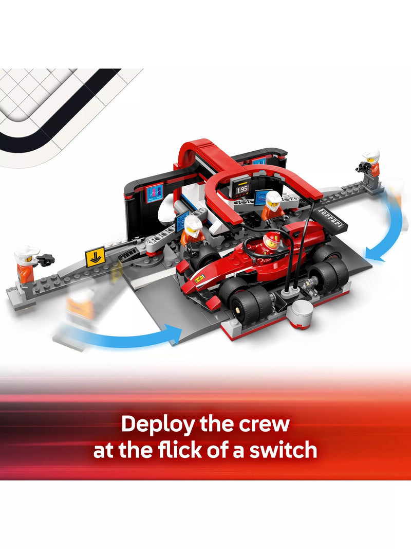 LEGO City F1 Pit Stop with Ferrari car set, imported from the UK