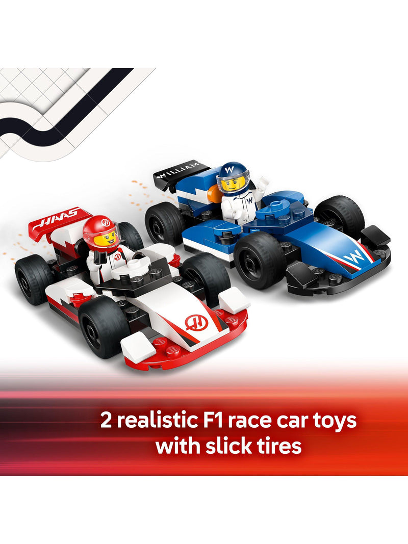 LEGO F1 Williams Racing & Haas F1 race car set, UK version