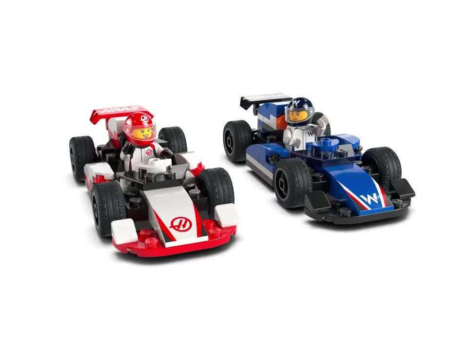 LEGO F1 Williams Racing & Haas F1 race car set, UK version