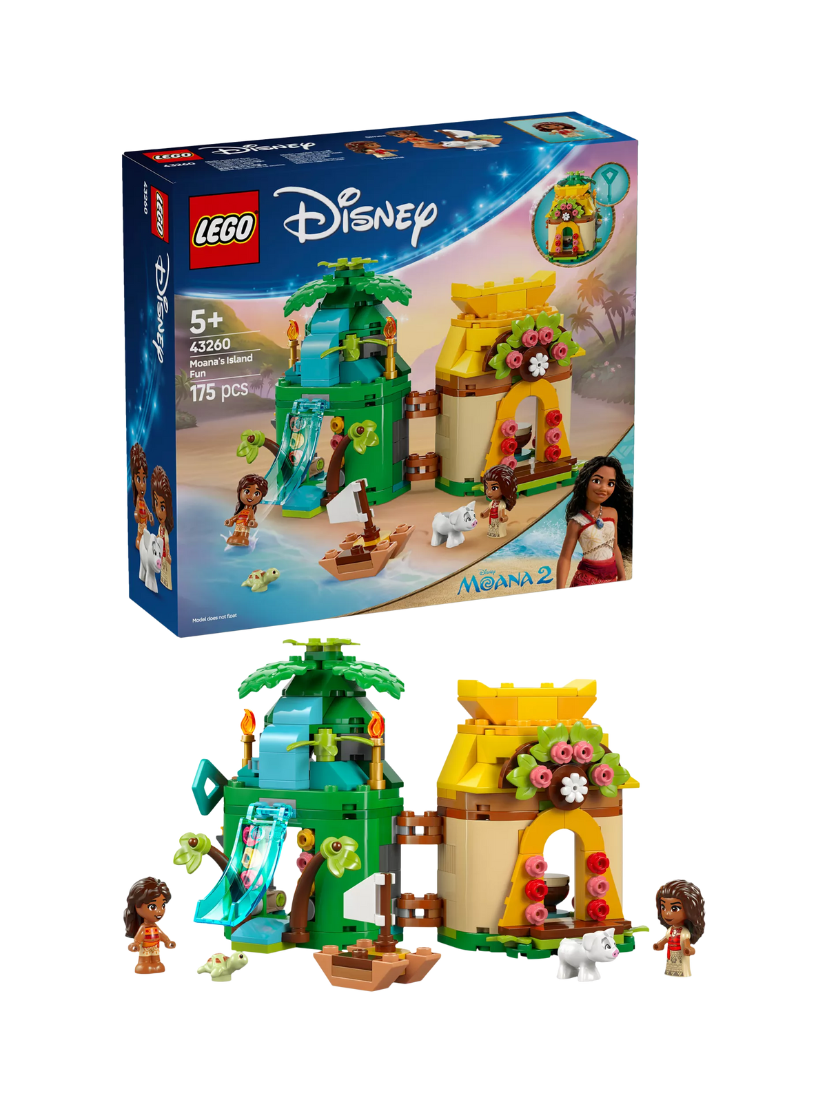 LEGO Disney Princess Moana's Island Fun building toy set, UK version