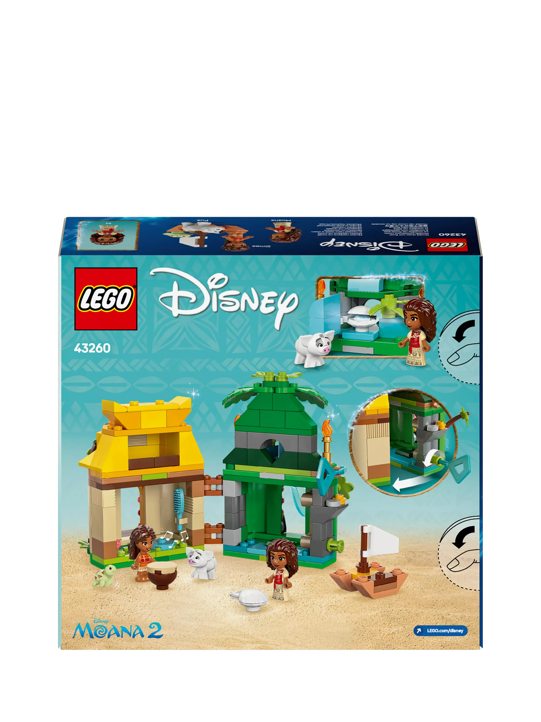 LEGO Disney Princess Moana's Island Fun building toy set, UK version