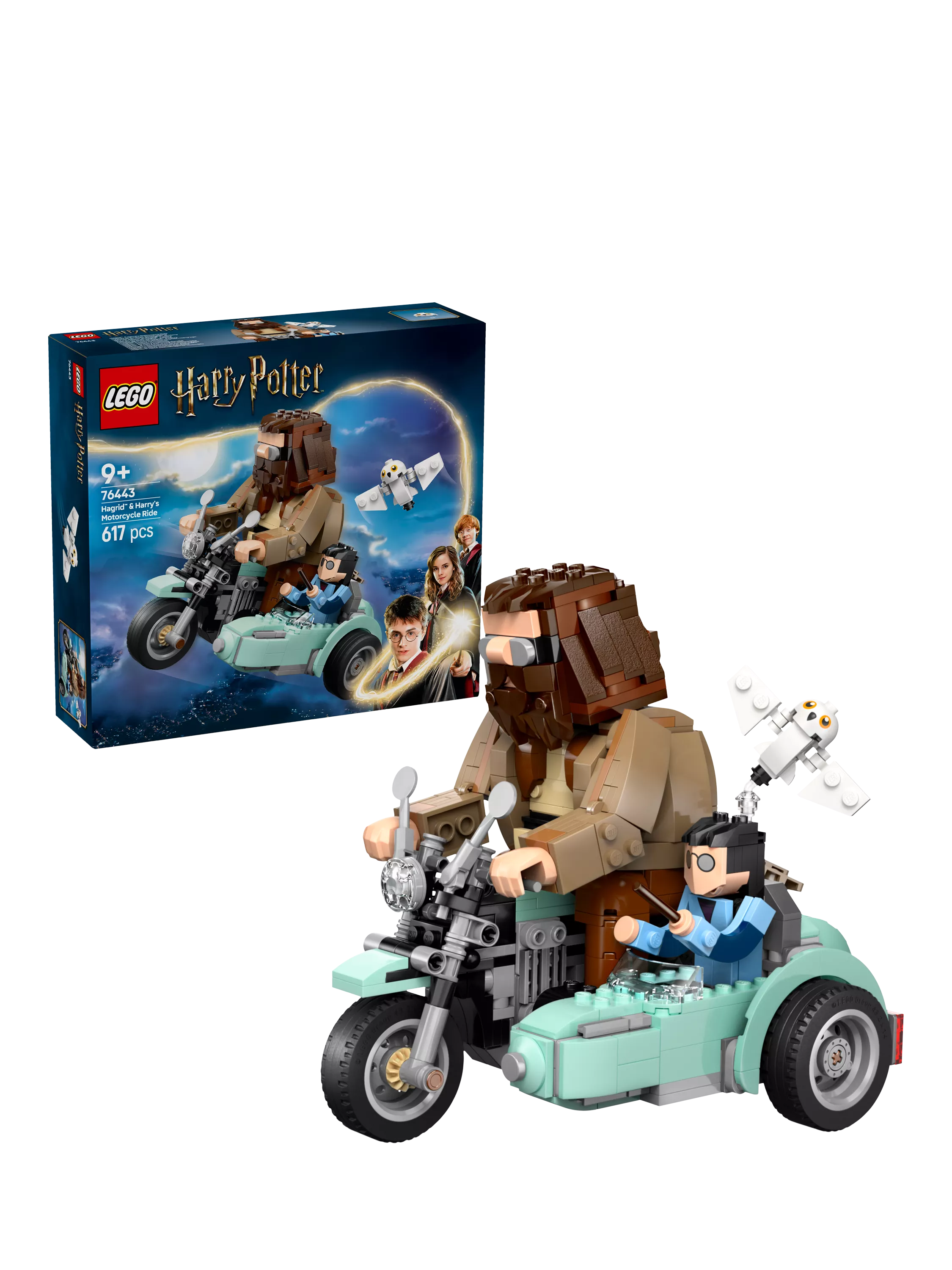 LEGO Harry Potter Hagrid & Harry's Motorcycle Ride building set, imported from the UK