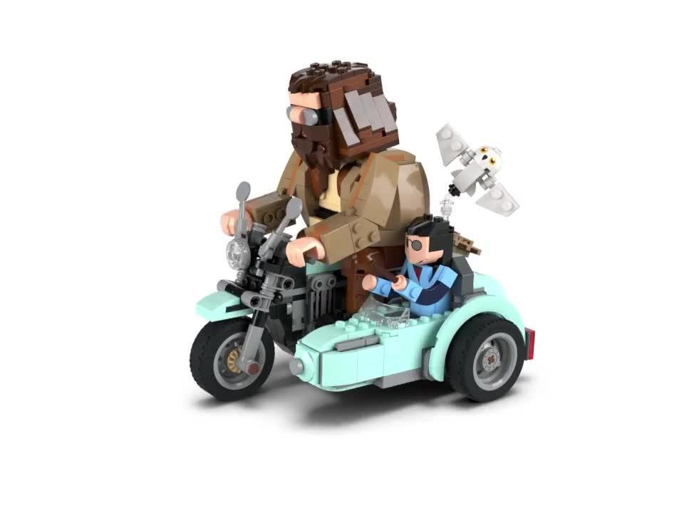 LEGO Harry Potter Hagrid & Harry's Motorcycle Ride building set, imported from the UK