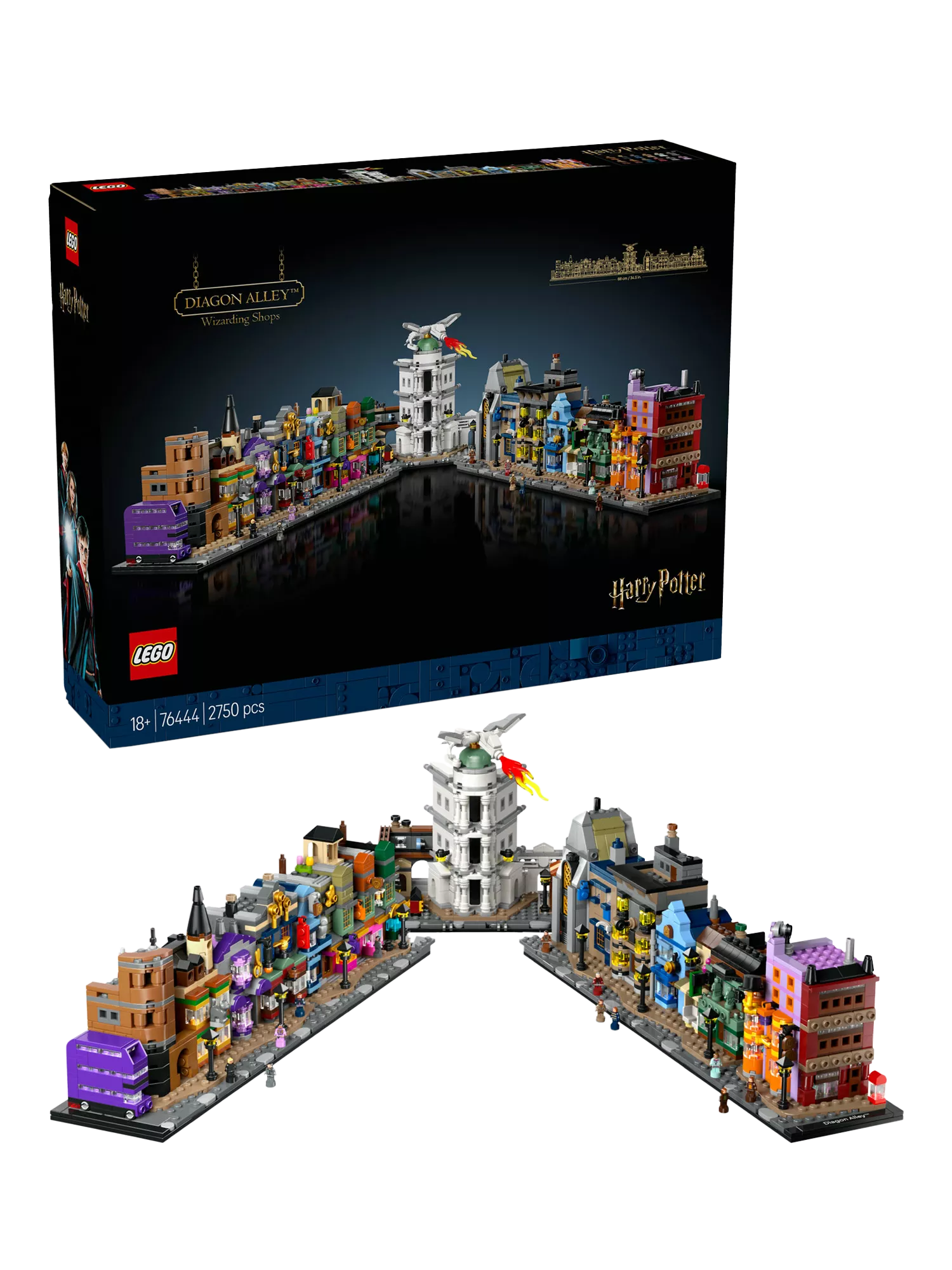 Lego Harry Potter Diagon Alley Wizarding Shops Set 76444, UK version