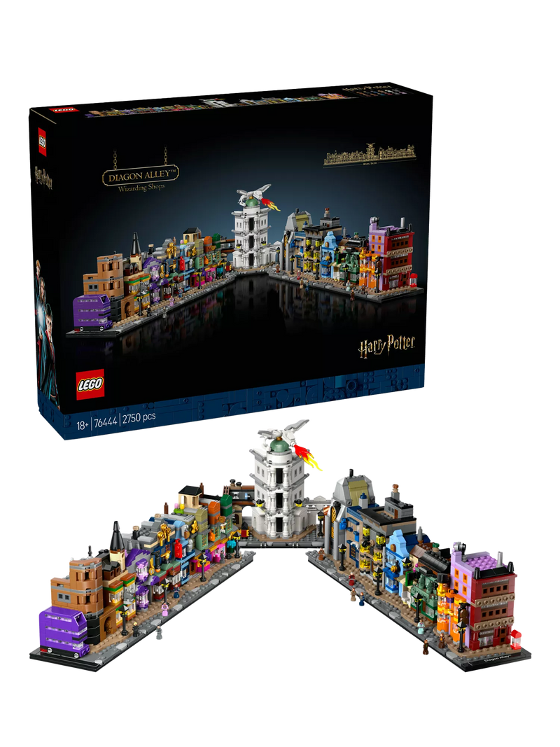 Lego Harry Potter Diagon Alley Wizarding Shops Set 76444, UK version
