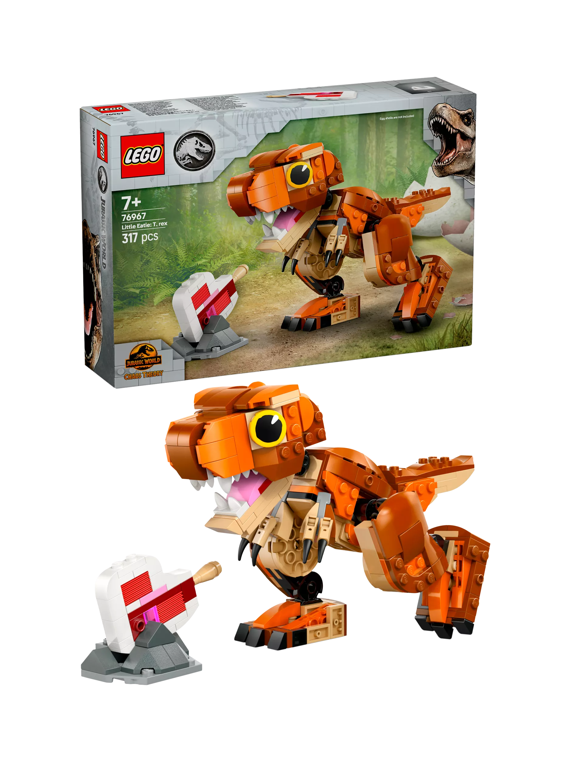 LEGO Little Eatie T. rex dinosaur toy 76967, imported from the UK