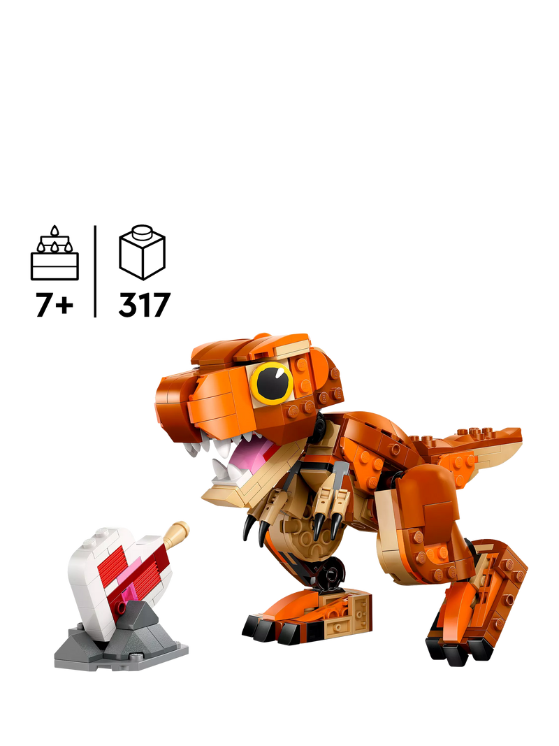 LEGO Little Eatie T. rex dinosaur toy 76967, imported from the UK