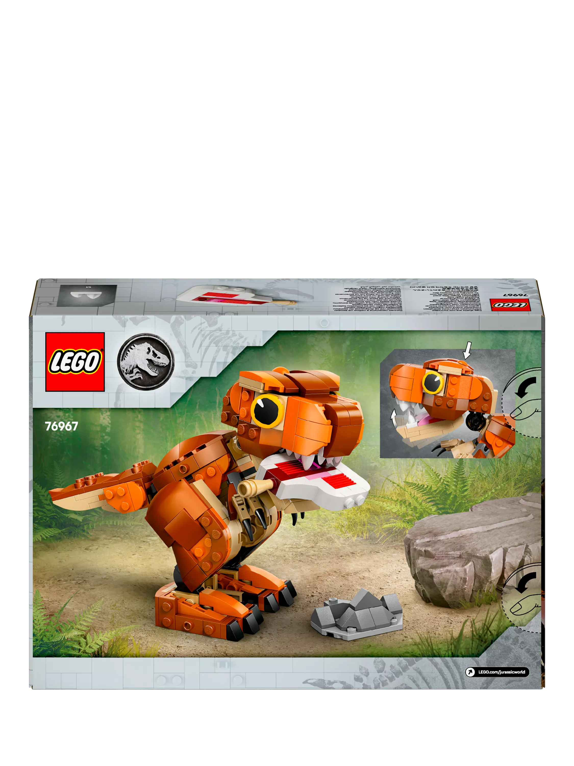 LEGO Little Eatie T. rex dinosaur toy 76967, imported from the UK