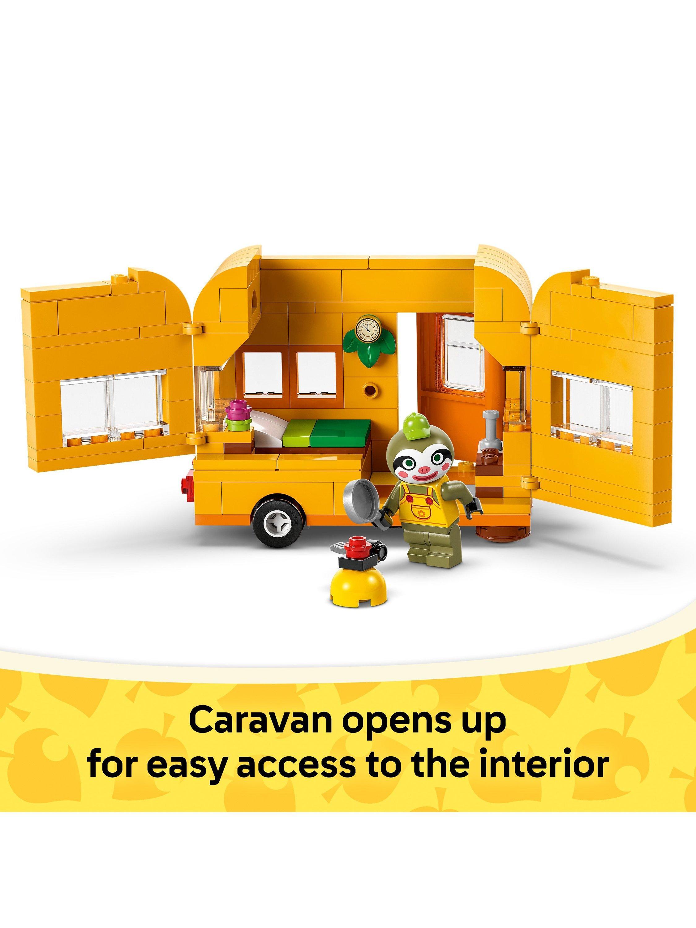 LEGO Animal Crossing caravan and garden shop toy set, UK version