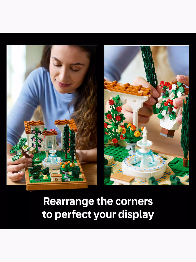 Lego Icons Fountain Garden building set, UK version