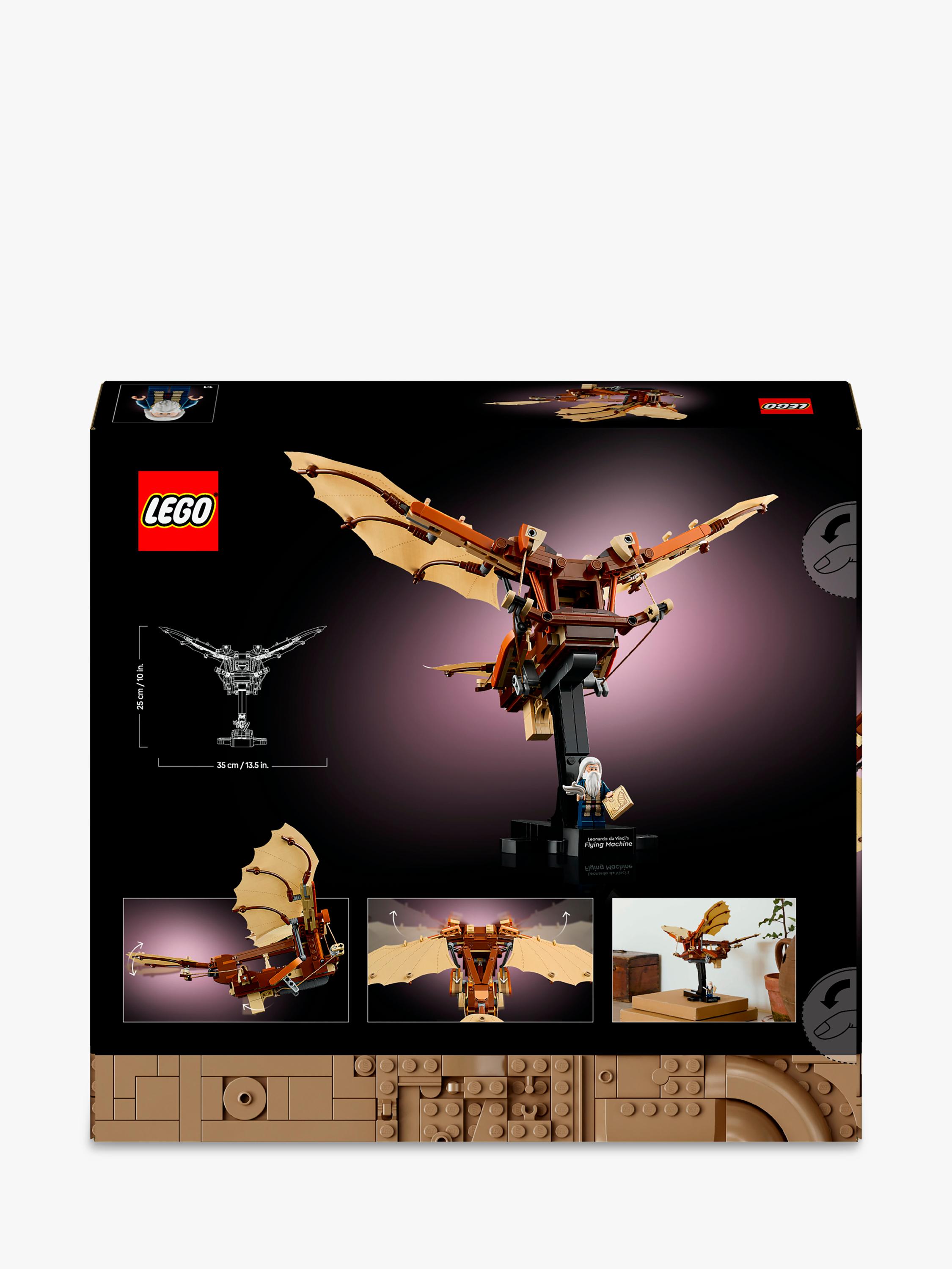 LEGO Icons Leonardo da Vinci's Flying Machine building set - British product
