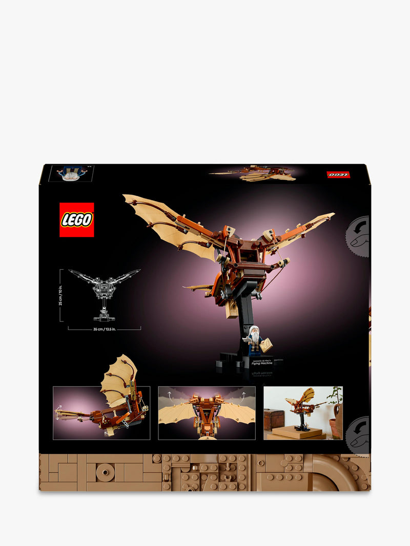 LEGO Icons Leonardo da Vinci's Flying Machine building set - British product