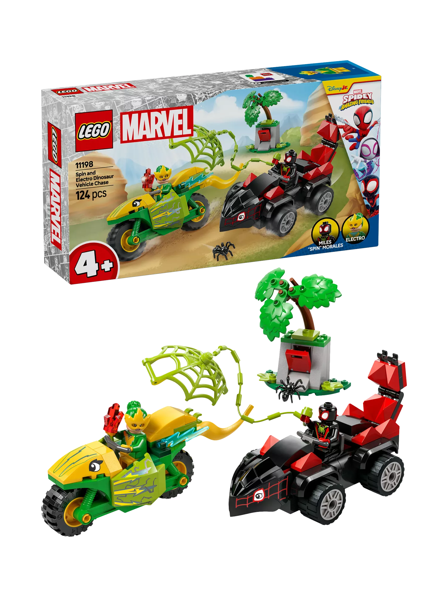 LEGO Marvel Spidey Dinosaur Vehicle Chase building set, UK version