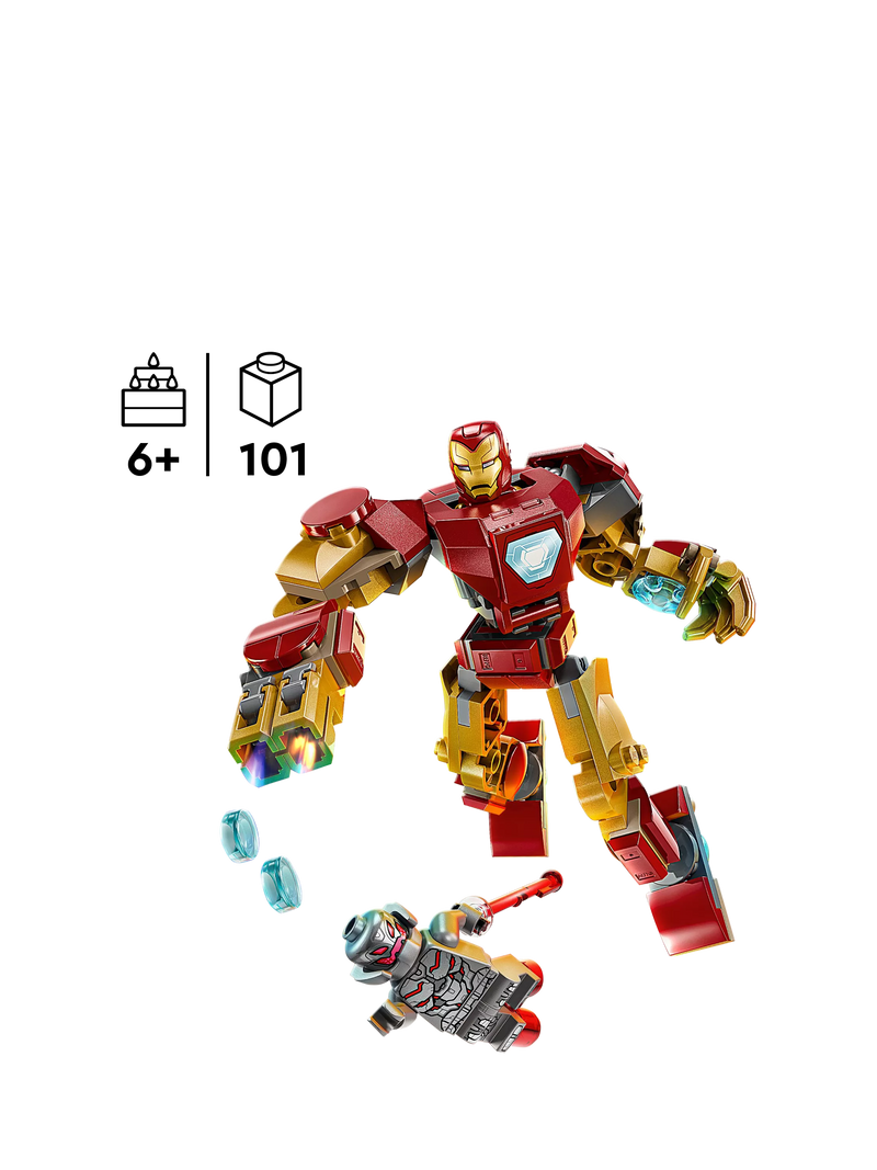 LEGO Iron Man Mech vs Ultron building toy set 101 pieces UK version