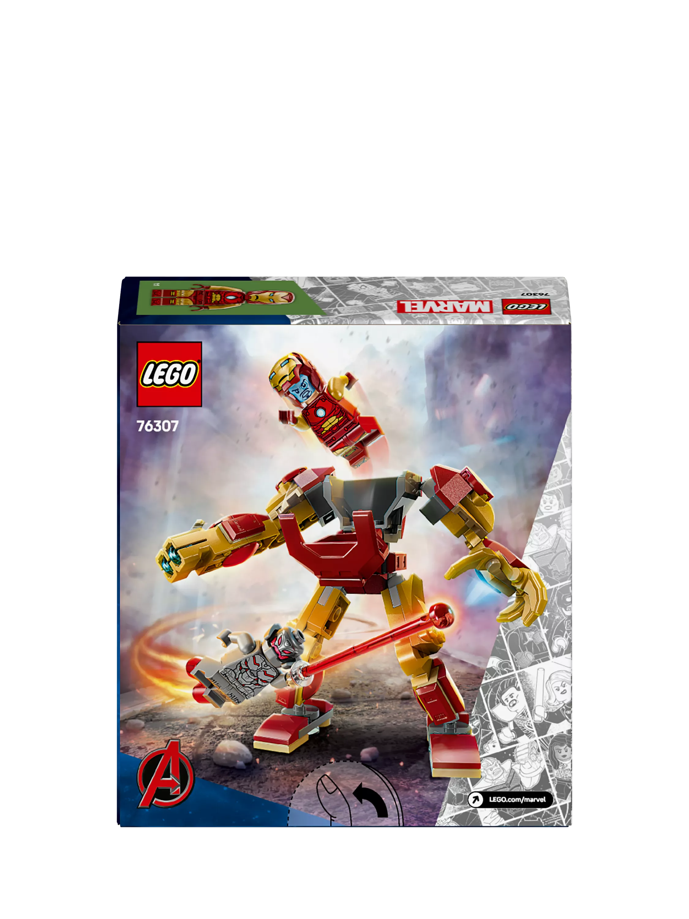 LEGO Iron Man Mech vs Ultron building toy set 101 pieces UK version