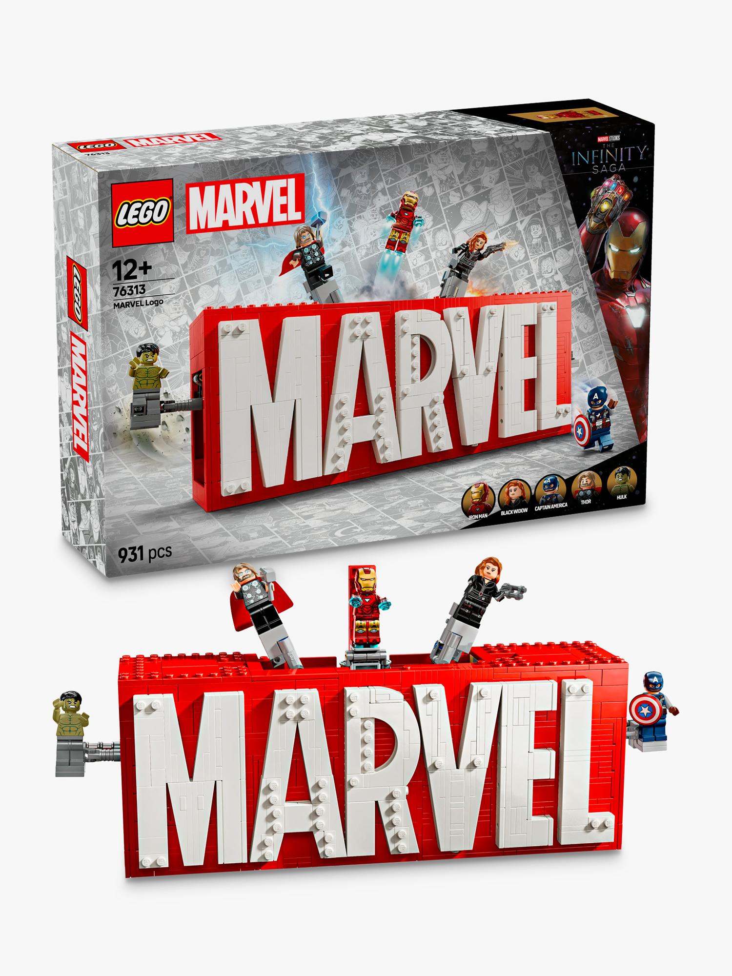 LEGO Marvel Logo & Minifigures building toy set, UK version
