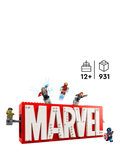 LEGO Marvel Logo & Minifigures building toy set, UK version