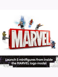 LEGO Marvel Logo & Minifigures building toy set, UK version