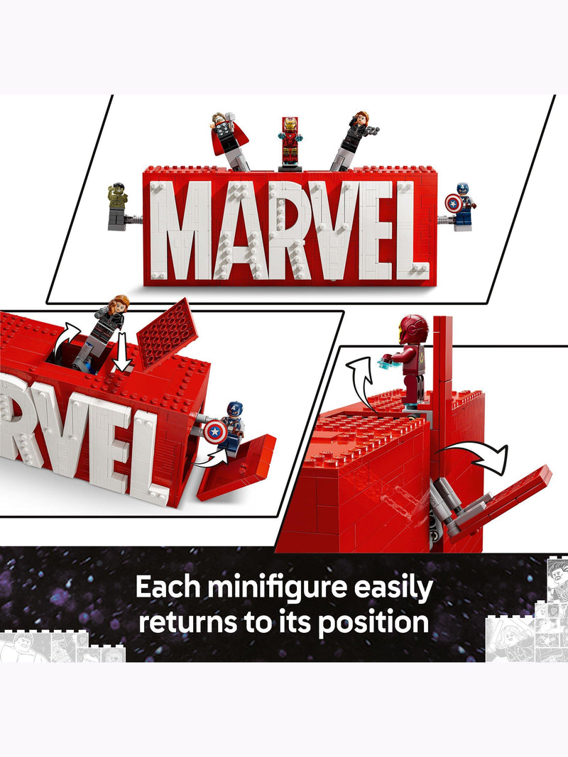 LEGO Marvel Logo & Minifigures building toy set, UK version