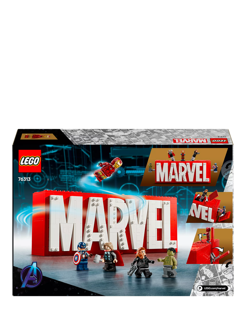 LEGO Marvel Logo & Minifigures building toy set, UK version