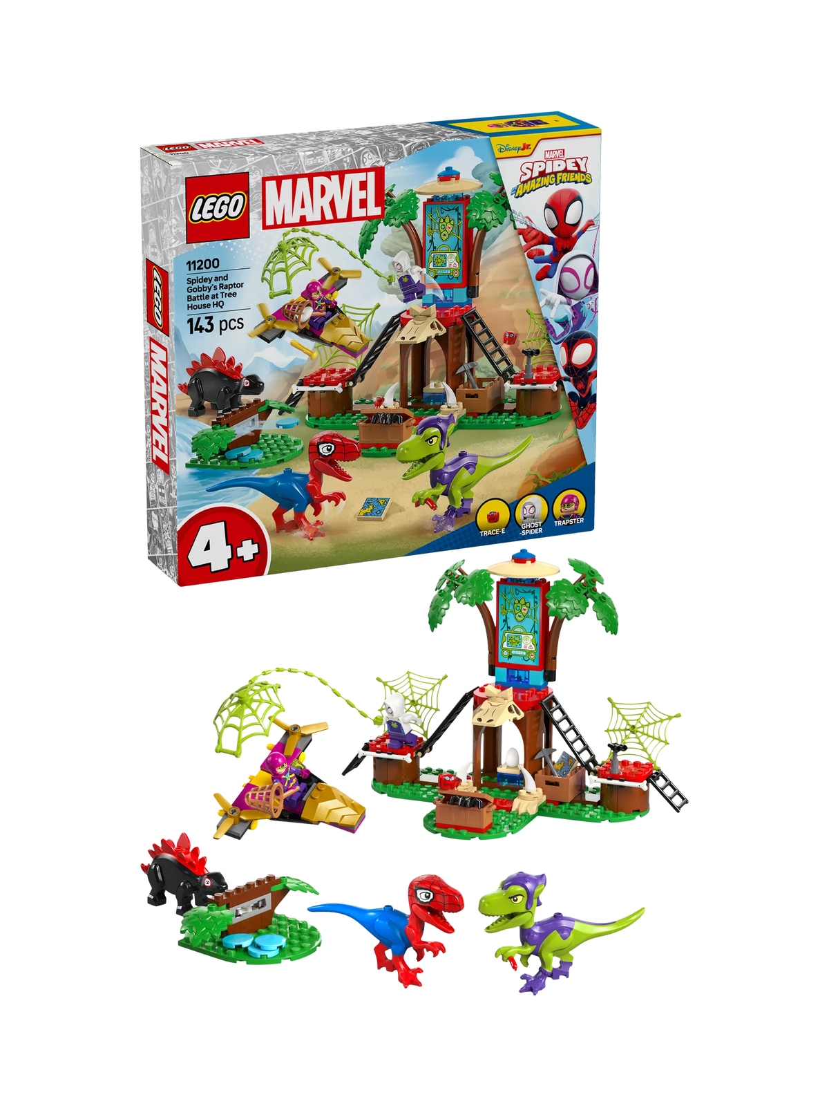 LEGO Marvel Spidey and Gobby's Raptor Battle at Tree House HQ playset, UK version