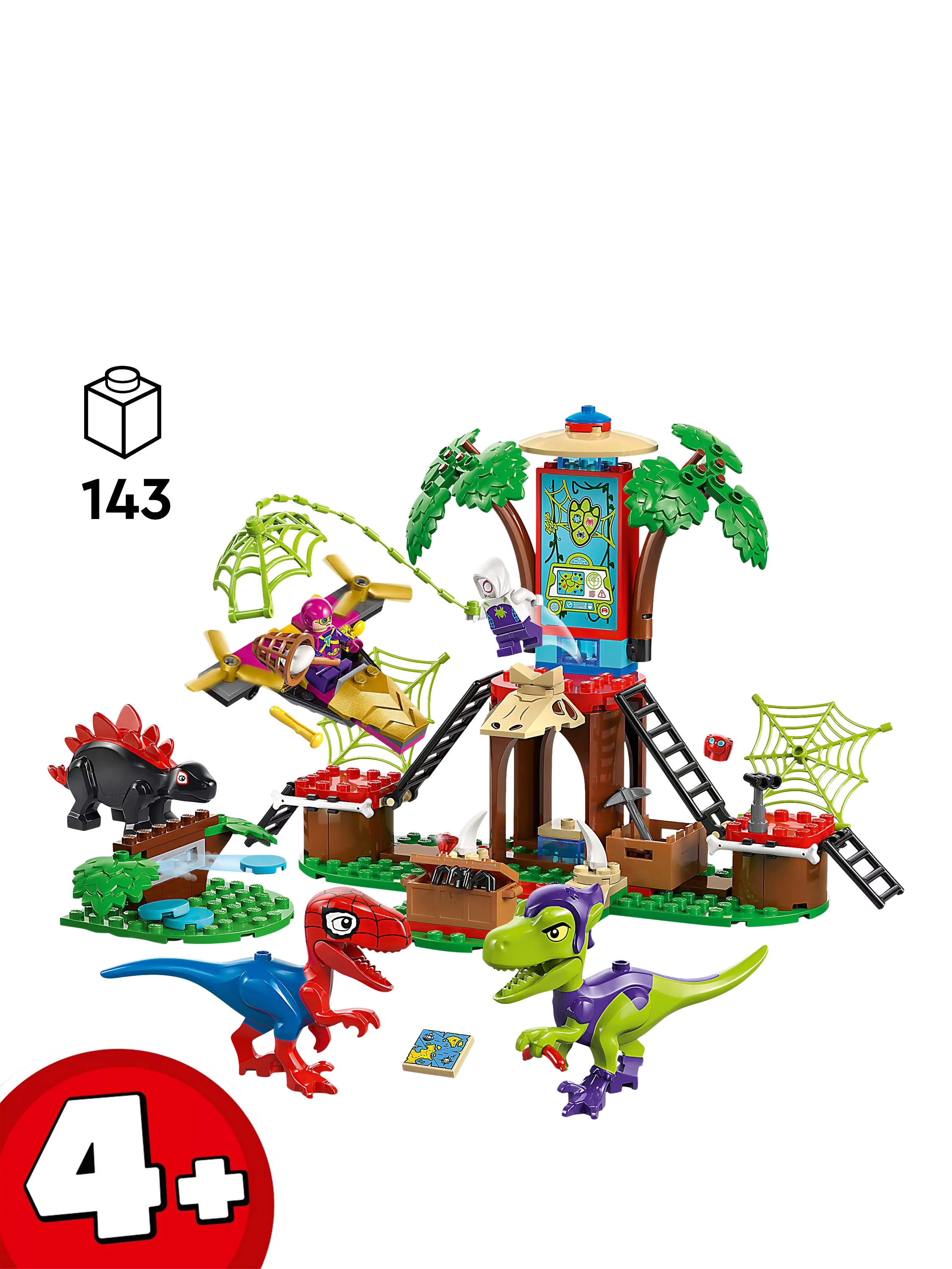 LEGO Marvel Spidey and Gobby's Raptor Battle at Tree House HQ playset, UK version