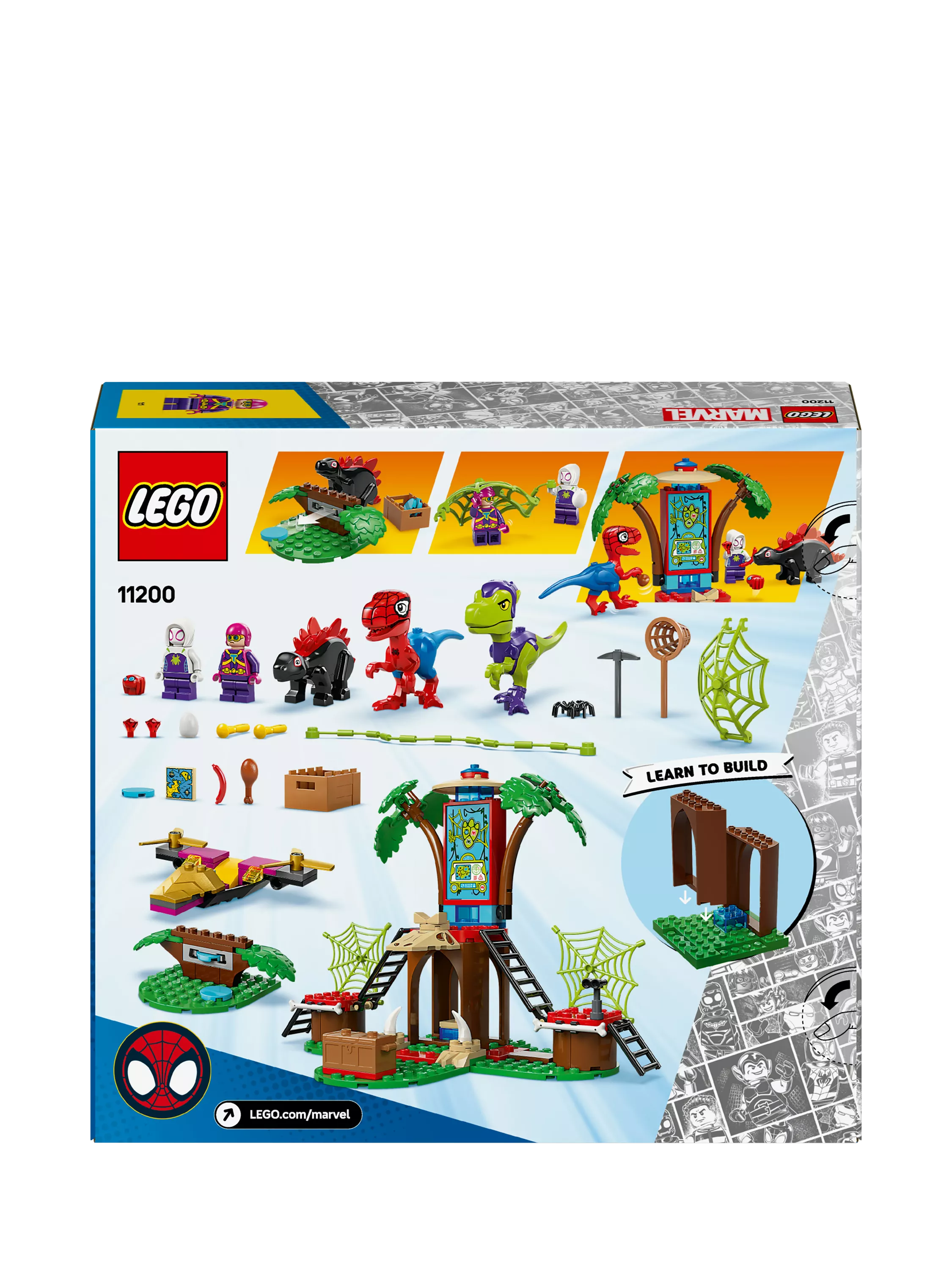 LEGO Marvel Spidey and Gobby's Raptor Battle at Tree House HQ playset, UK version