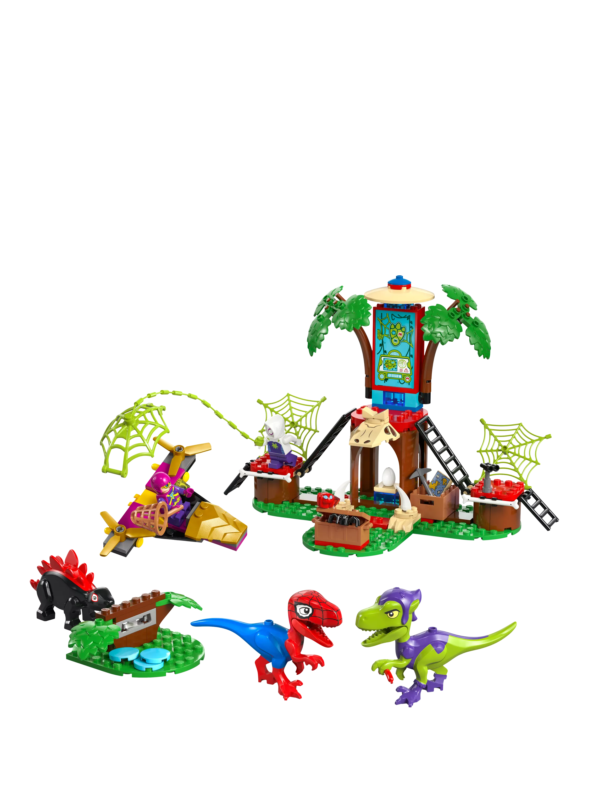 LEGO Marvel Spidey and Gobby's Raptor Battle at Tree House HQ playset, UK version