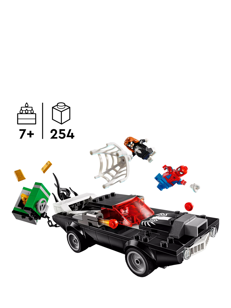 LEGO Marvel Spider-Man vs. Venom Muscle Car Playset 76309, UK version