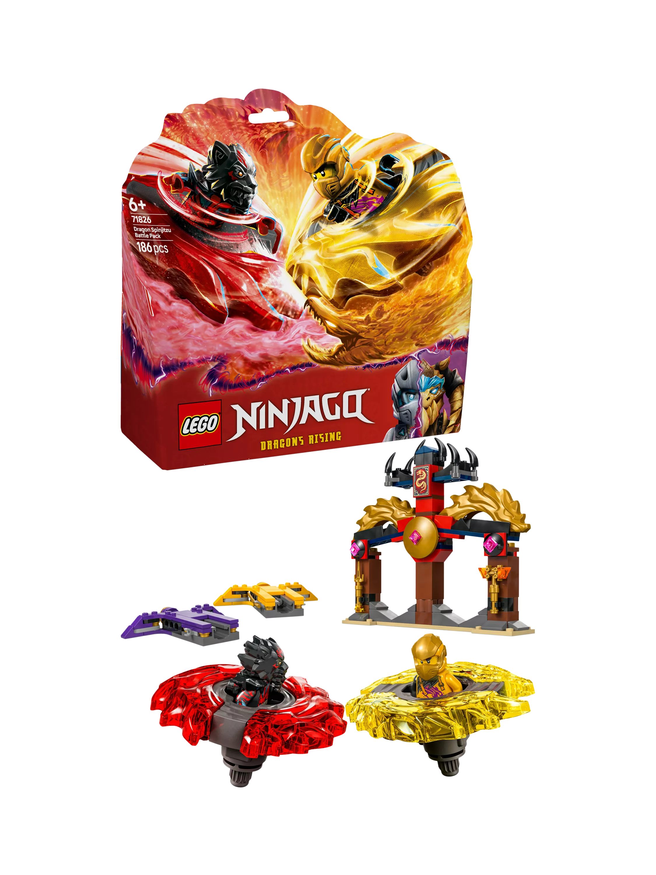 LEGO Ninjago Dragon Spinjitzu Battle Pack building toy set, UK version