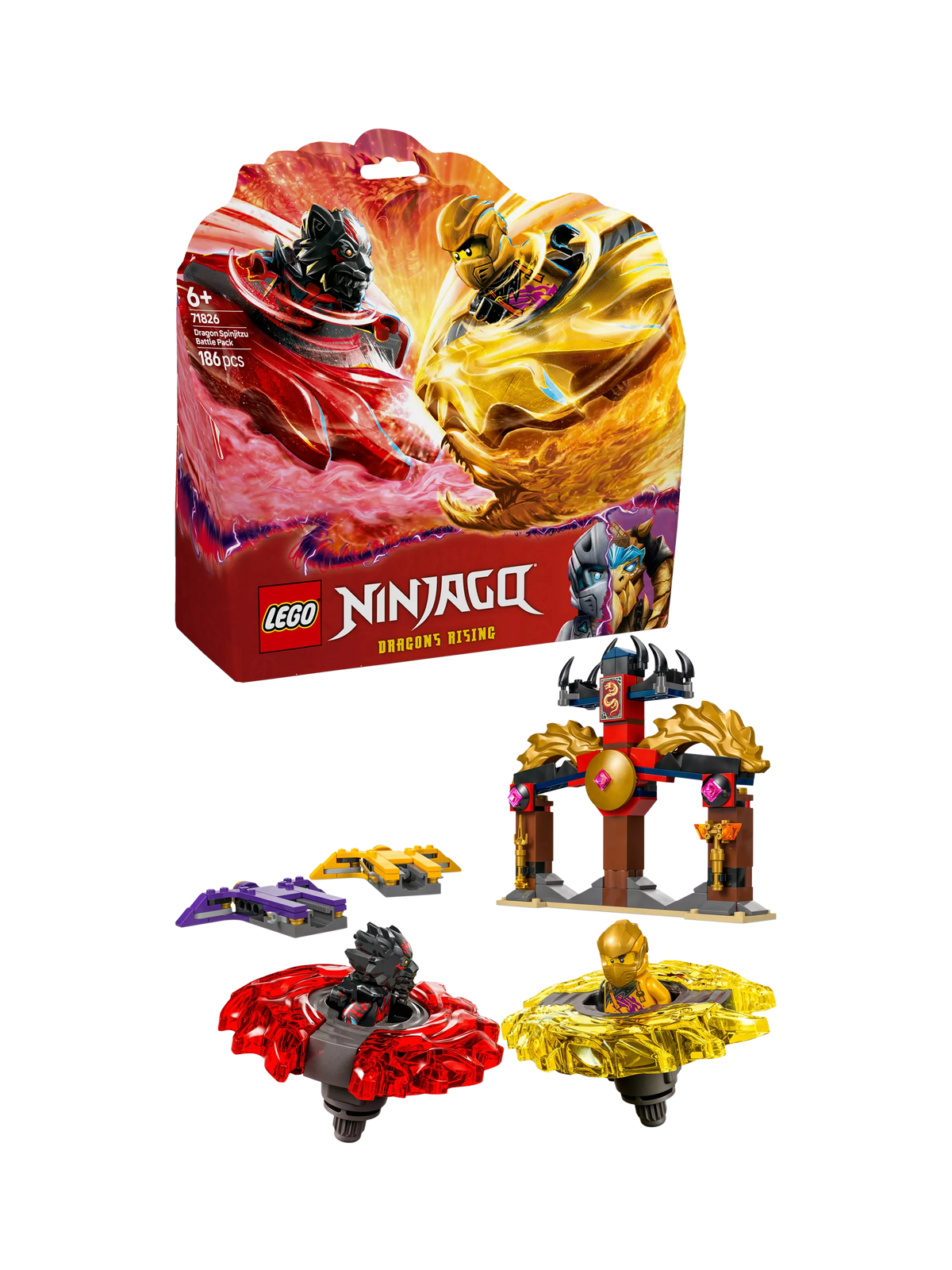LEGO Ninjago Dragon Spinjitzu Battle Pack building toy set, UK version