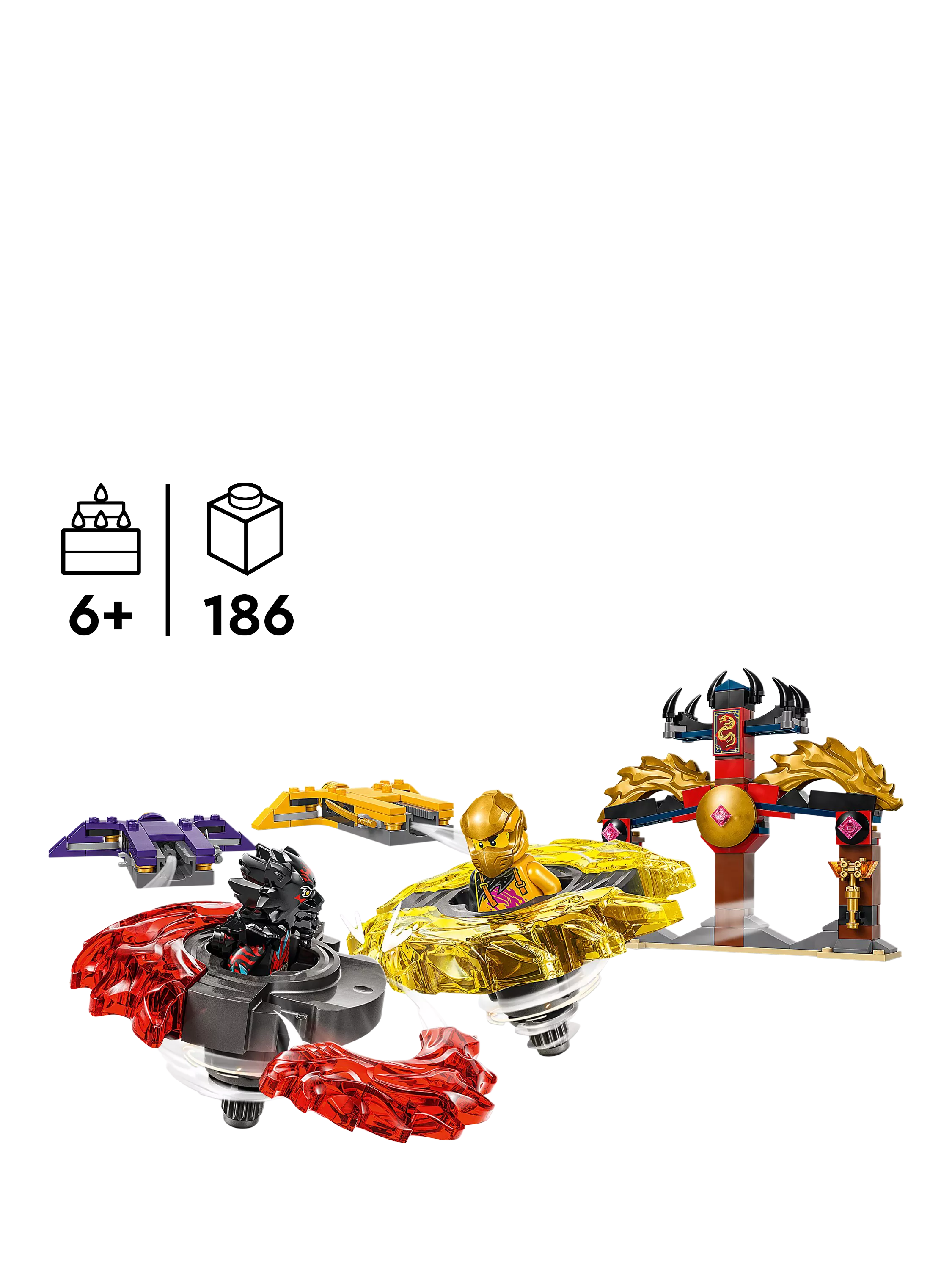 LEGO Ninjago Dragon Spinjitzu Battle Pack building toy set, UK version
