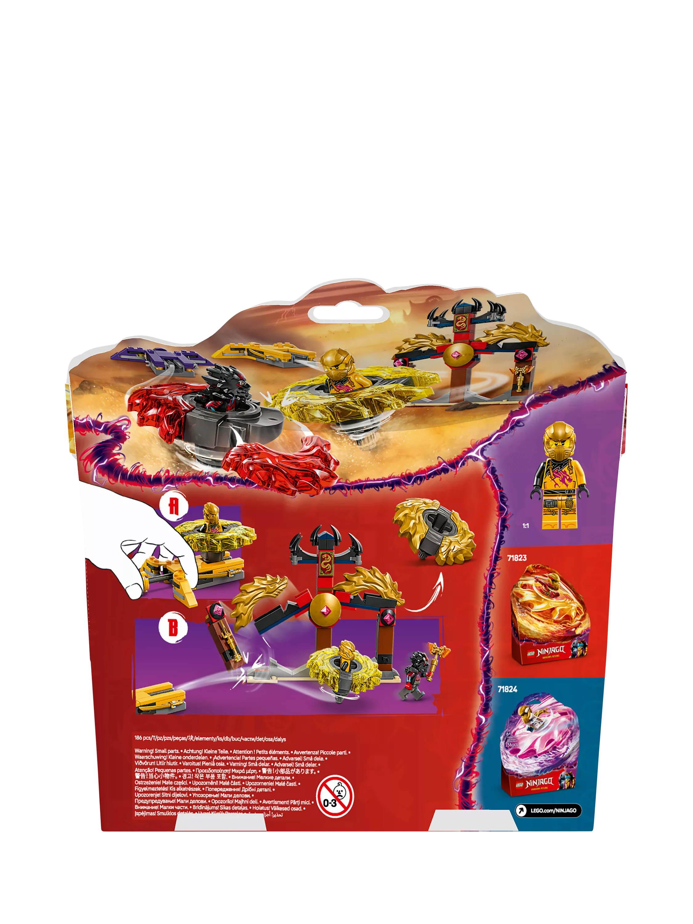 LEGO Ninjago Dragon Spinjitzu Battle Pack building toy set, UK version
