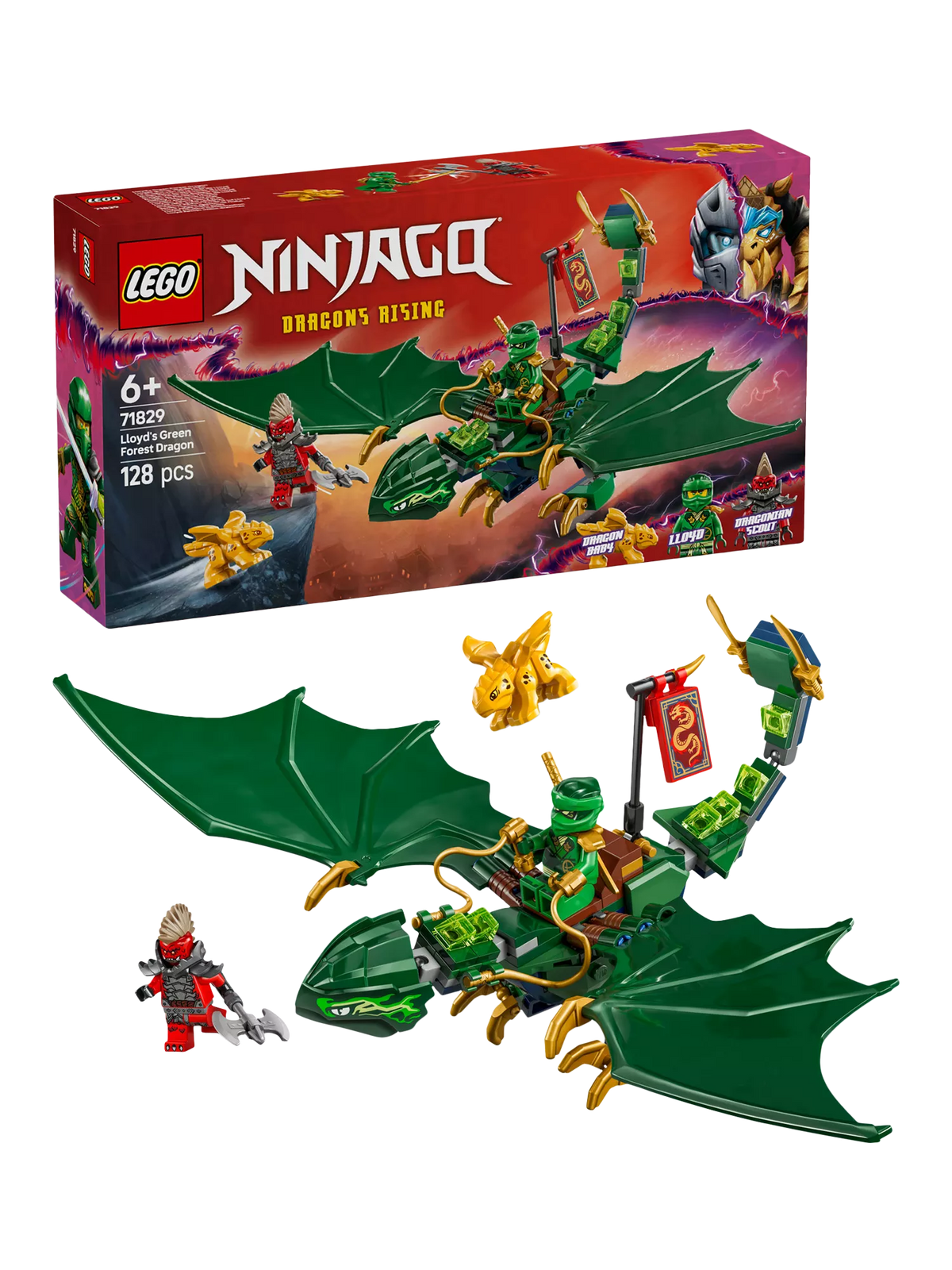LEGO Ninjago Green Forest Dragon 128-piece set, UK version