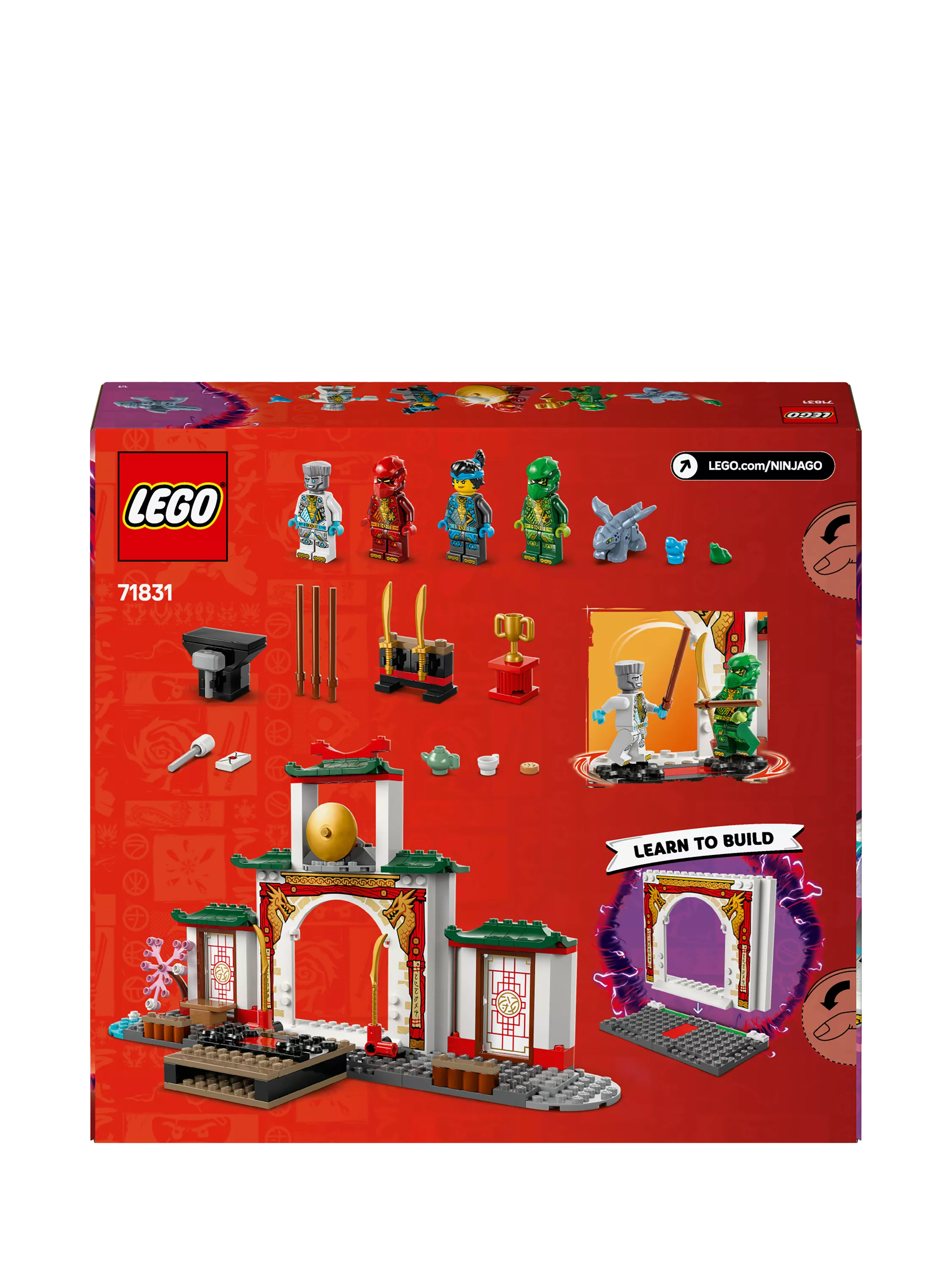 LEGO NINJAGO Spinjitzu Temple dragon toy playset, UK version