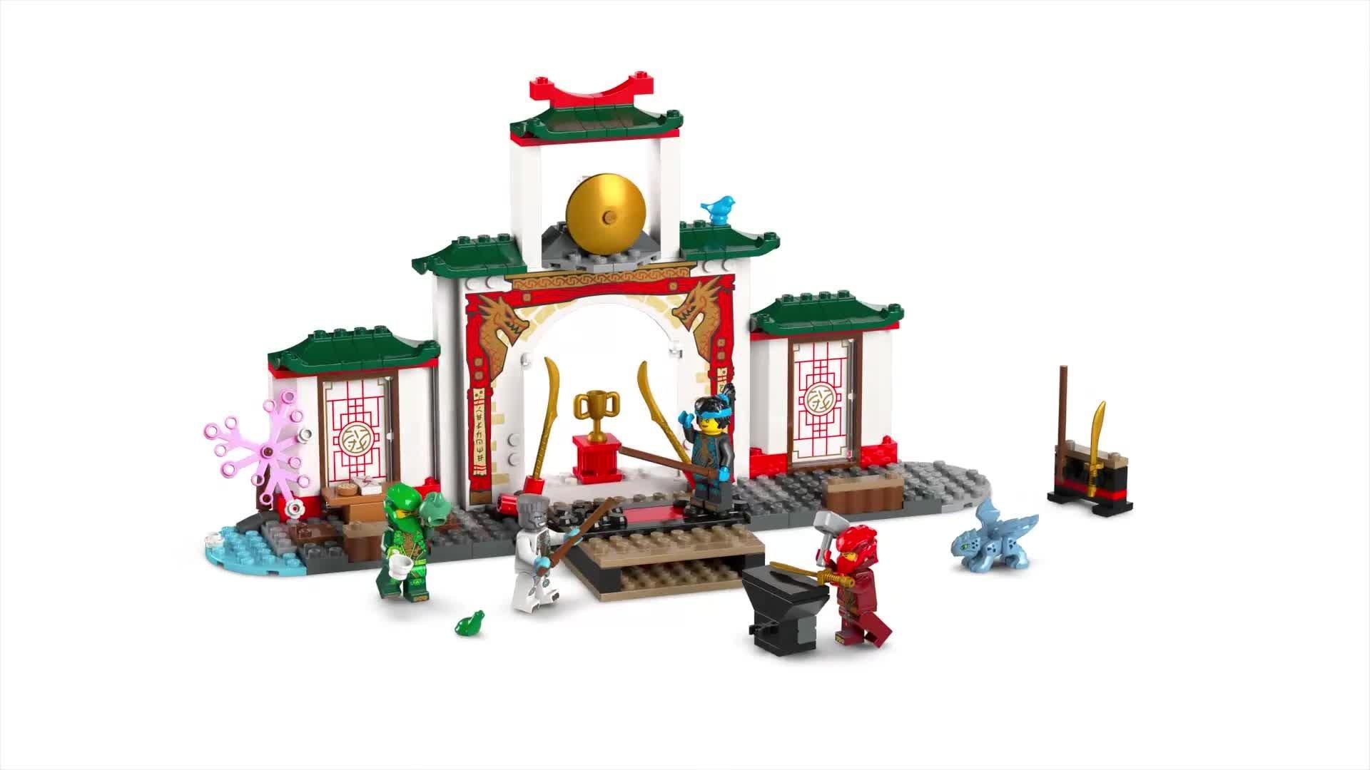 LEGO NINJAGO Spinjitzu Temple dragon toy playset, UK version