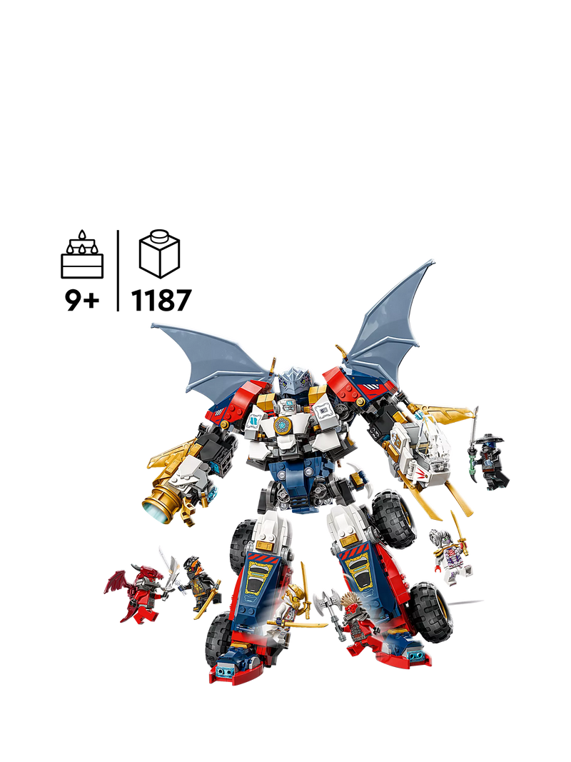 LEGO NINJAGO Dragons Rising Zane's Ultra Combiner Mech building set, UK version