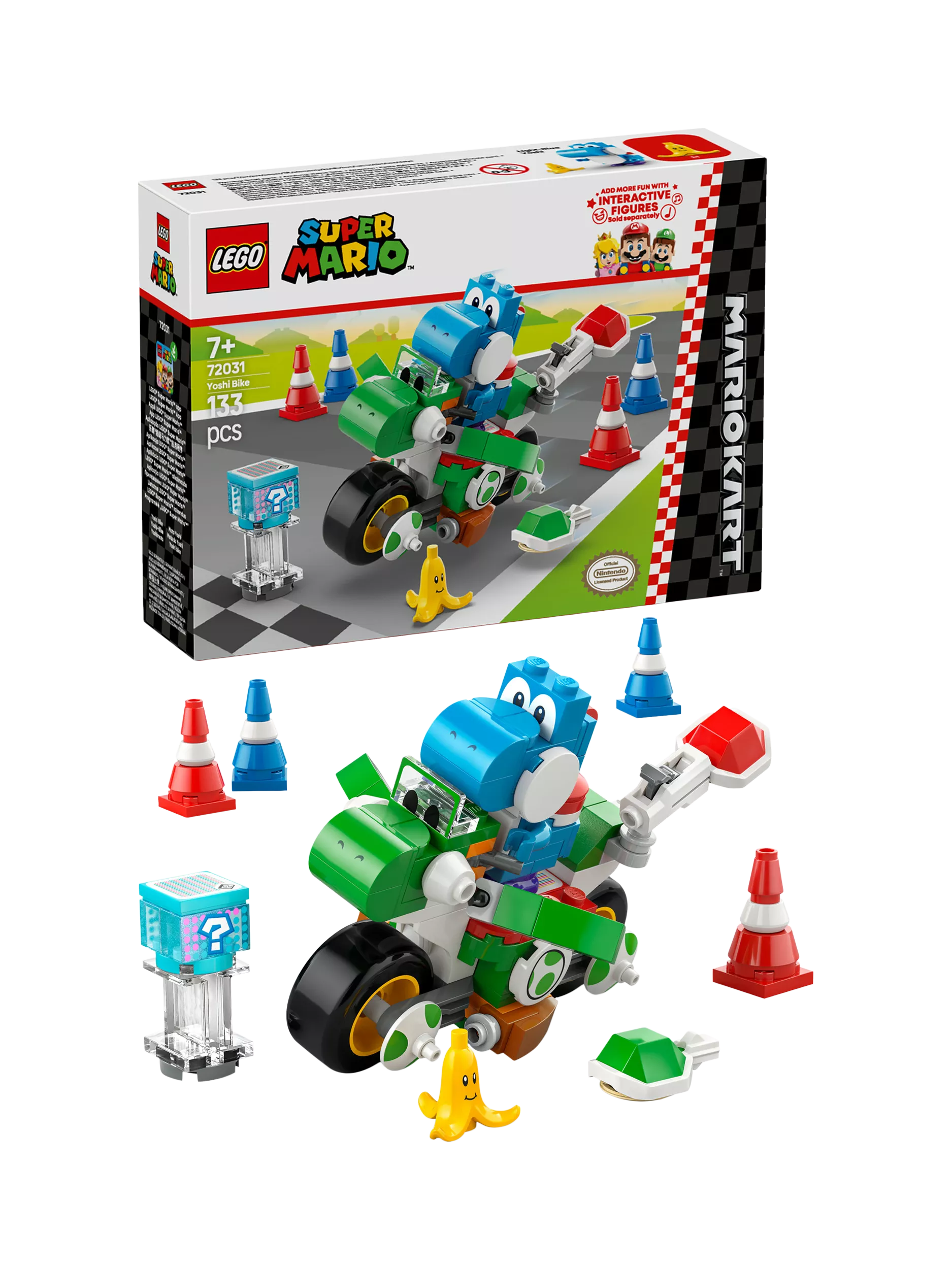 LEGO Yoshi Bike building set with Light-Blue Yoshi figure, UK version