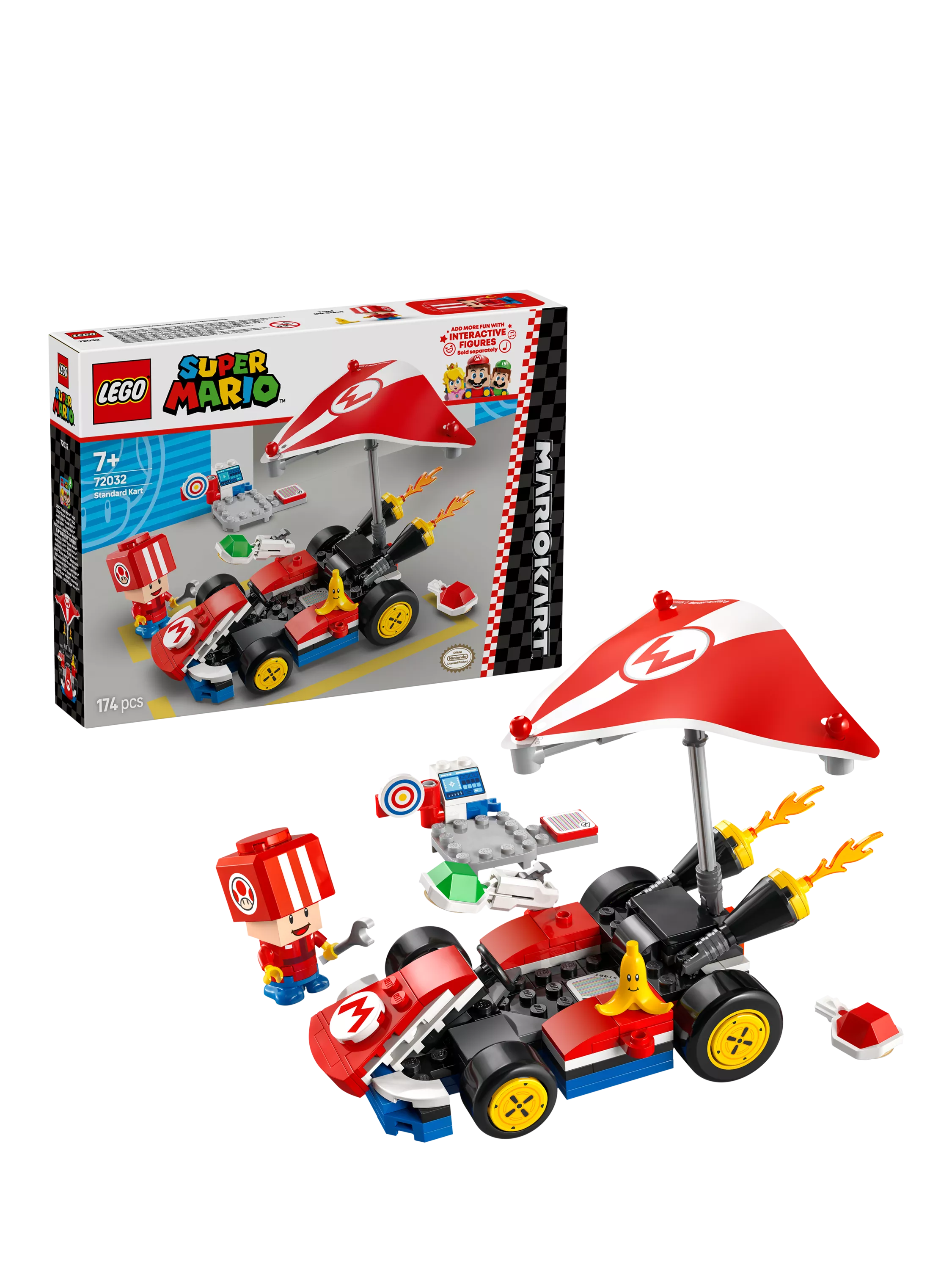 LEGO Standard Kart Mario Kart 174 piece building set - British product