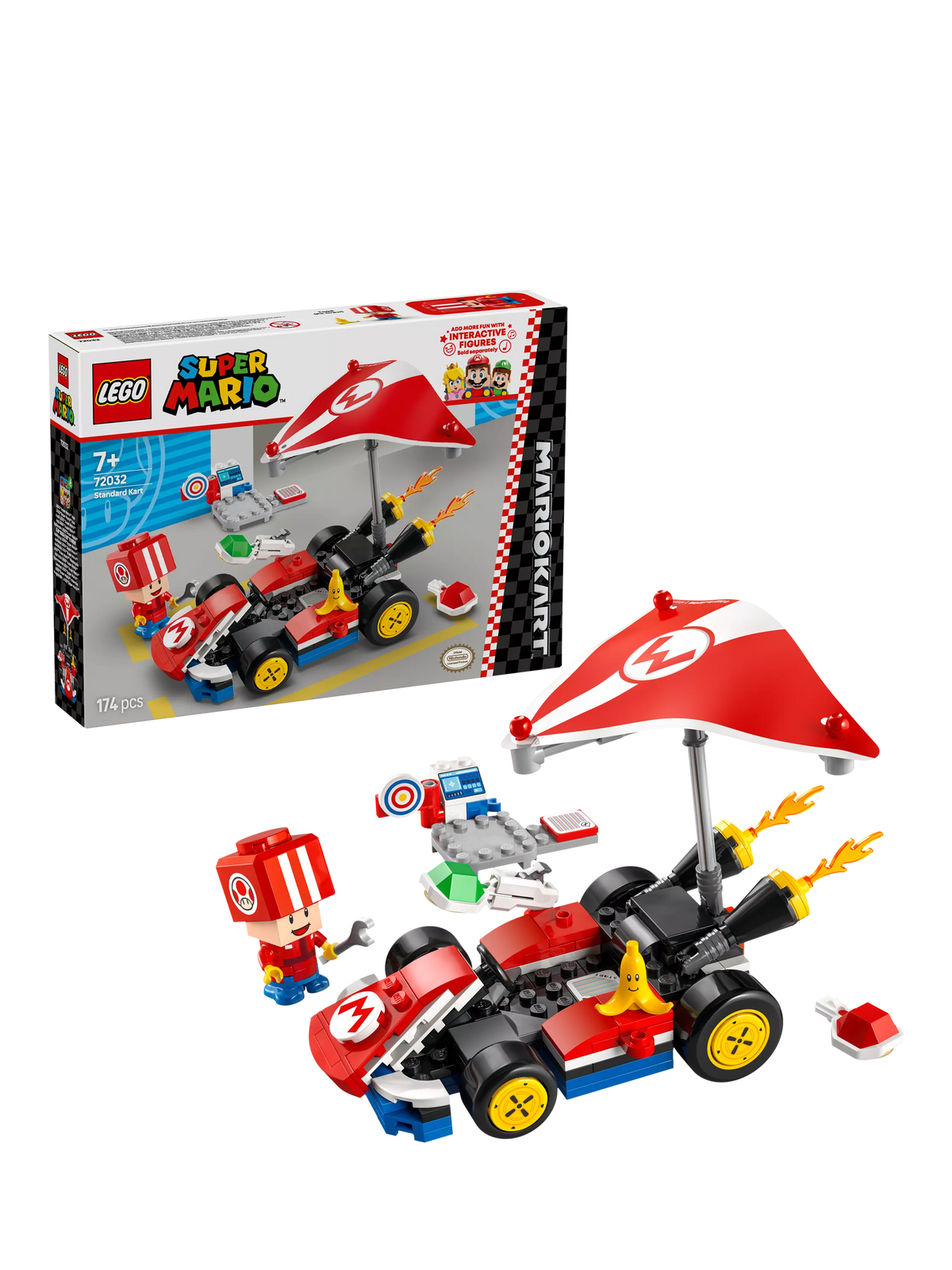 LEGO Standard Kart Mario Kart 174 piece building set - British product