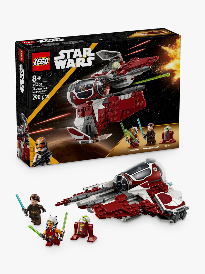 Lego Star Wars Ahsoka's Jedi Interceptor building toy, UK version