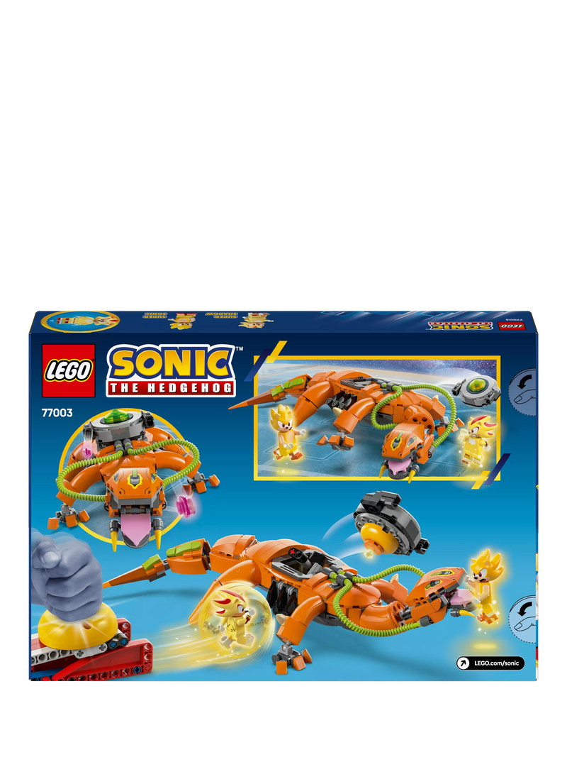 LEGO Sonic the Hedgehog Super Shadow vs. Biolizard building toy set, UK version