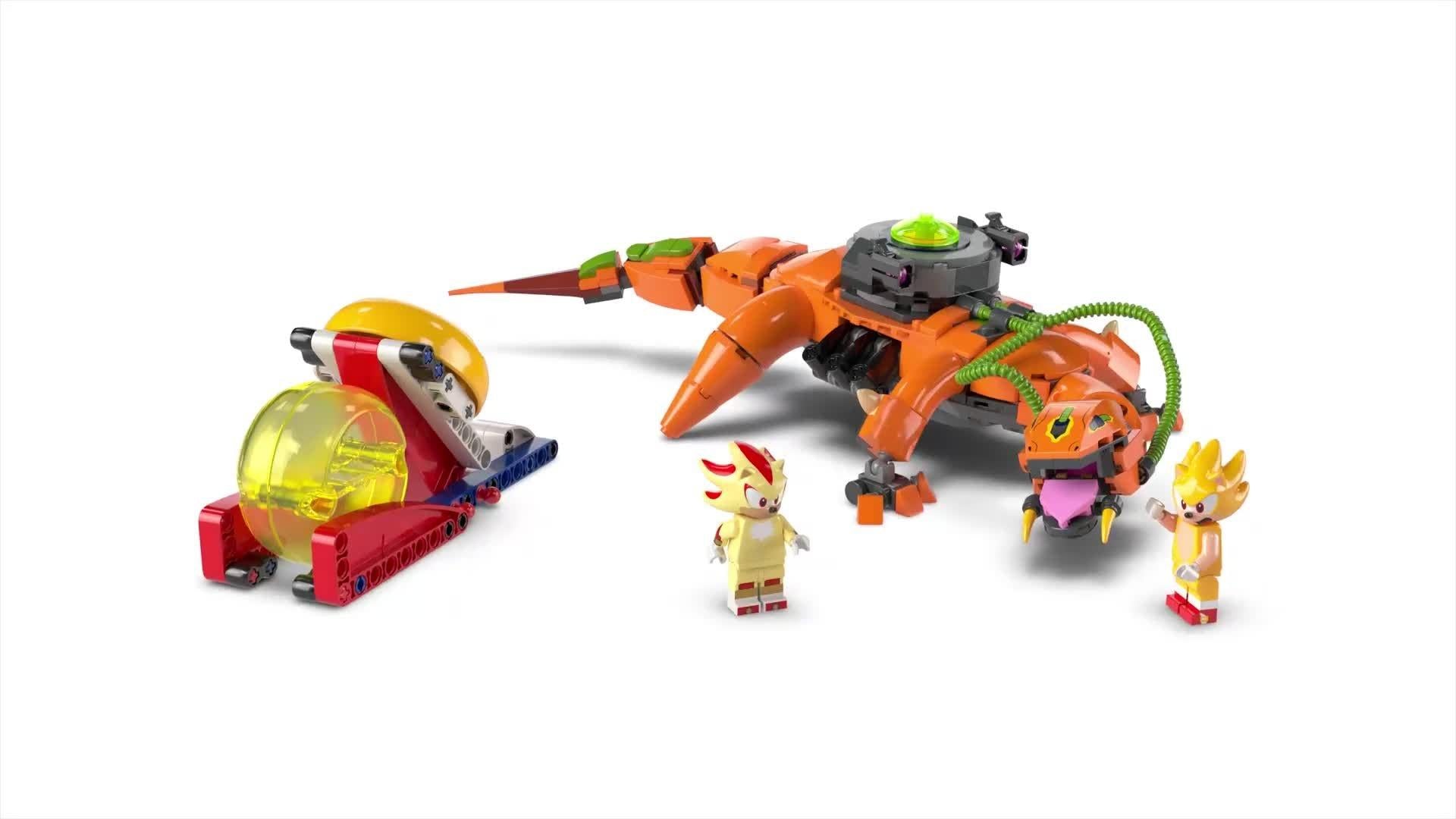LEGO Sonic the Hedgehog Super Shadow vs. Biolizard building toy set, UK version